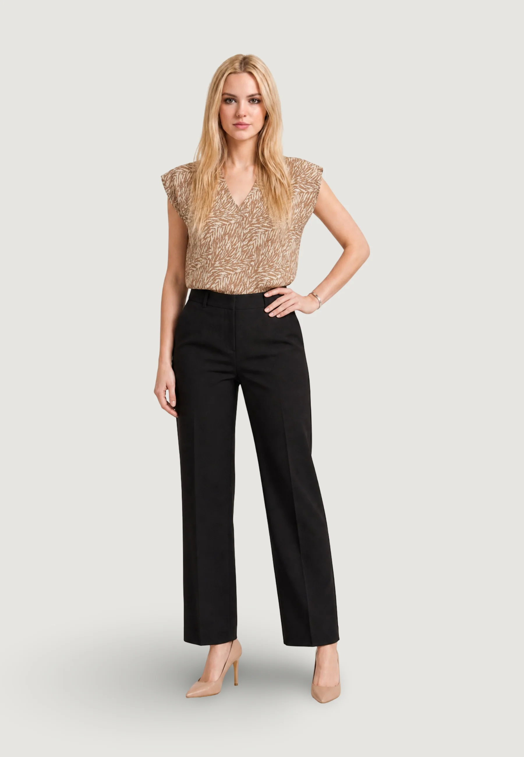 Blusa manica corta Ayfee BLUSA MEZZA MANICA SCOLLO A V - Image 2