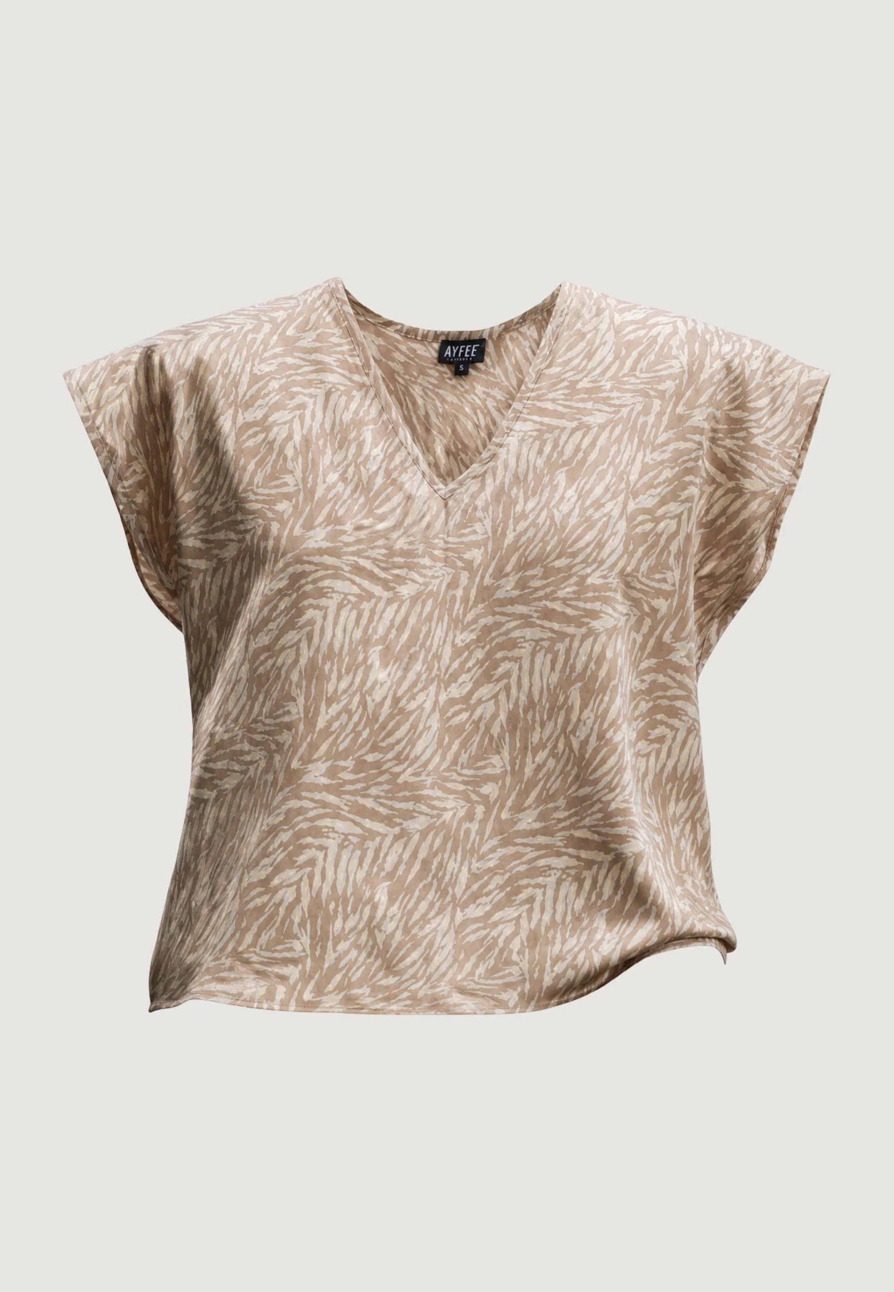 Blusa manica corta Ayfee BLUSA MEZZA MANICA SCOLLO A V - Image 3