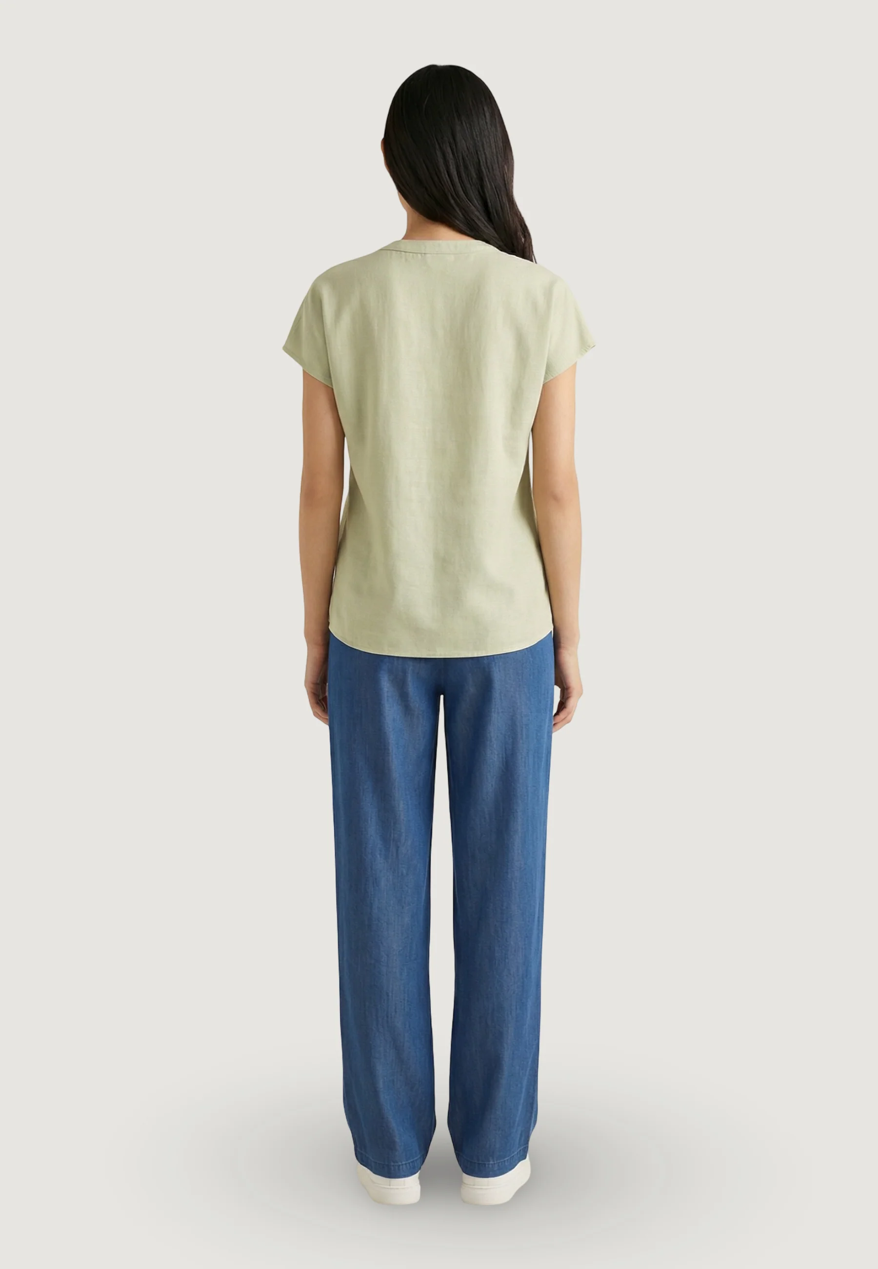 Blusa manica corta Jacqueline de Yong Jdycaya Lion Linen S/S Top Wvn Dia - Image 4