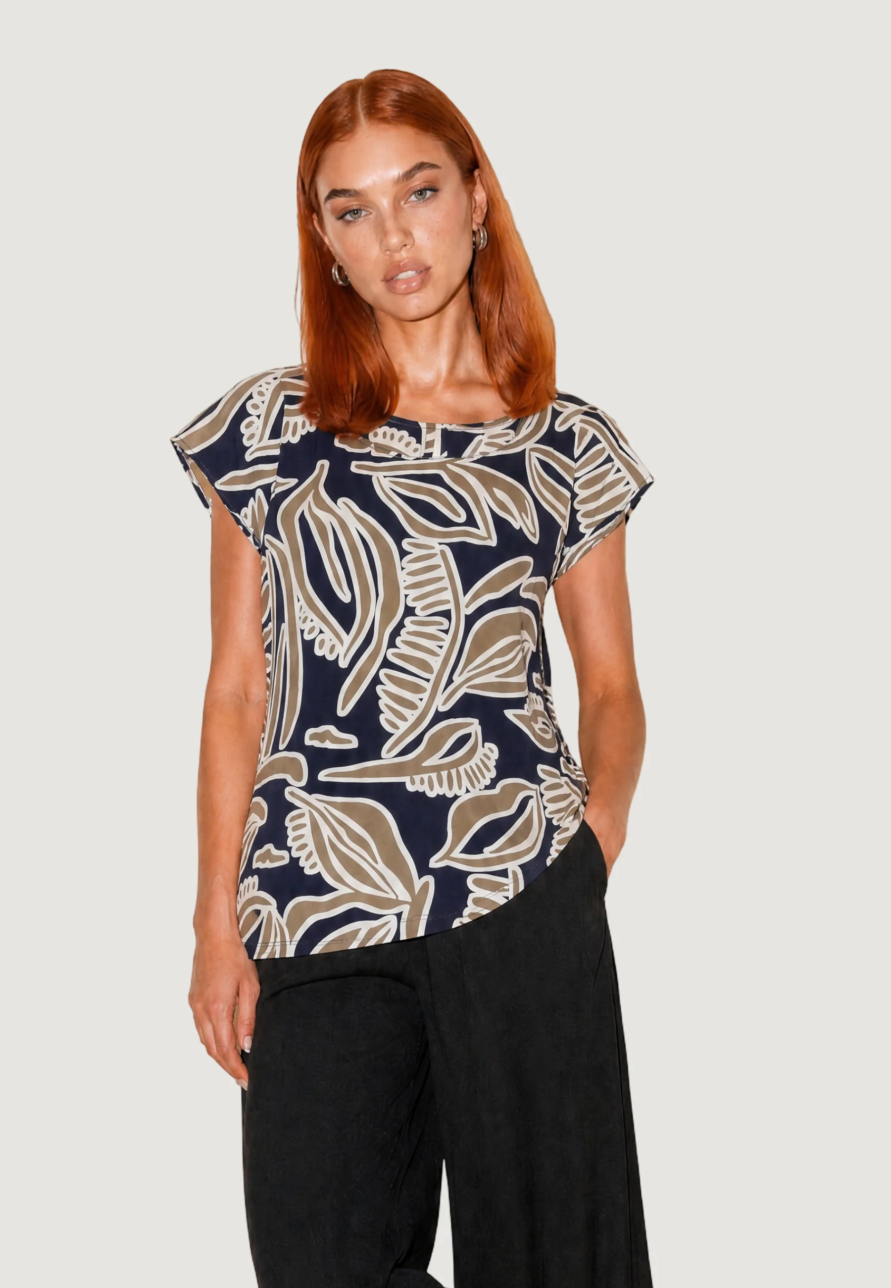 Blusa manica corta Jacqueline de Yong JDYTROYA LIFE S/S TOP WVN DIA