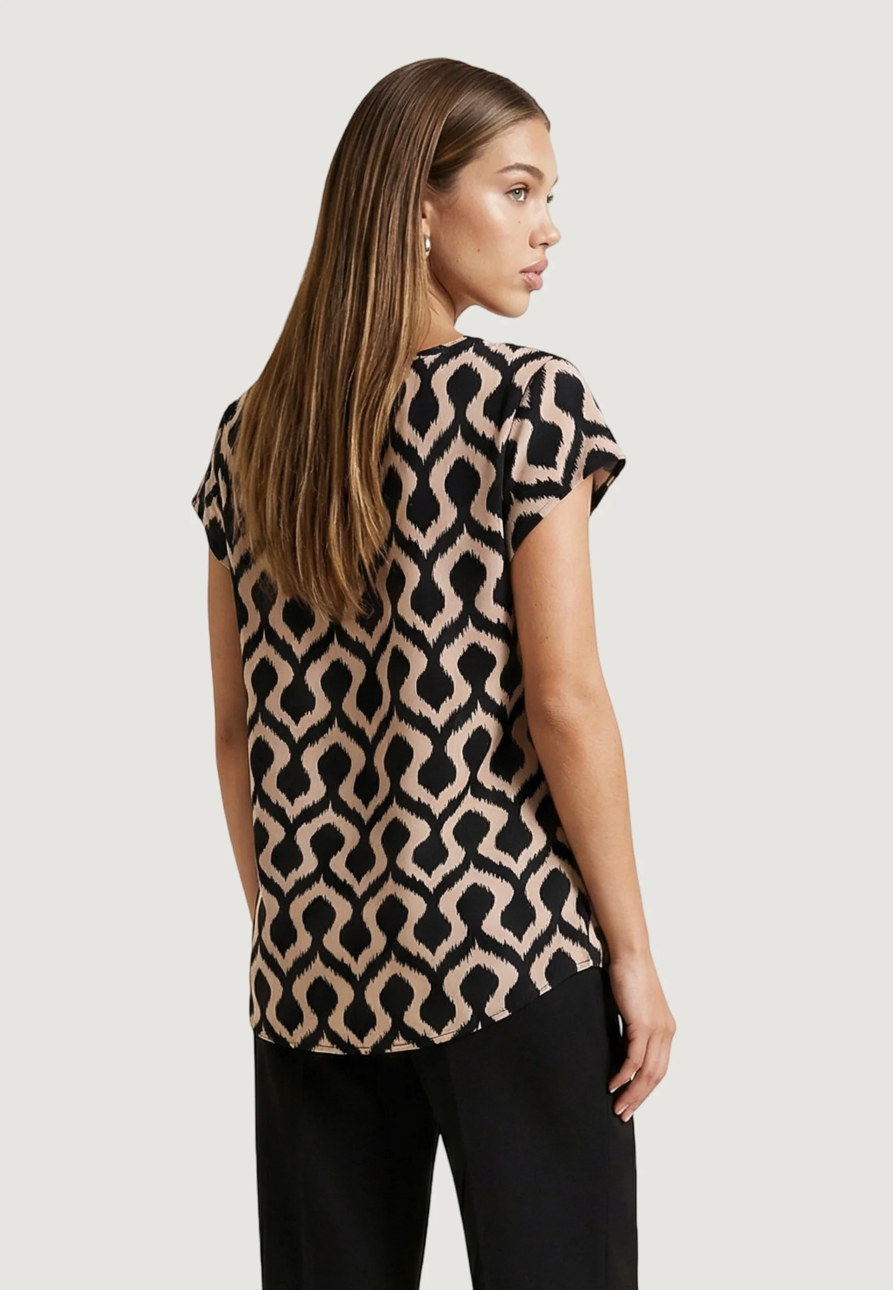 Blusa manica corta Only ONLNOVA LIFE VIS S/S TOP WVN - Image 2