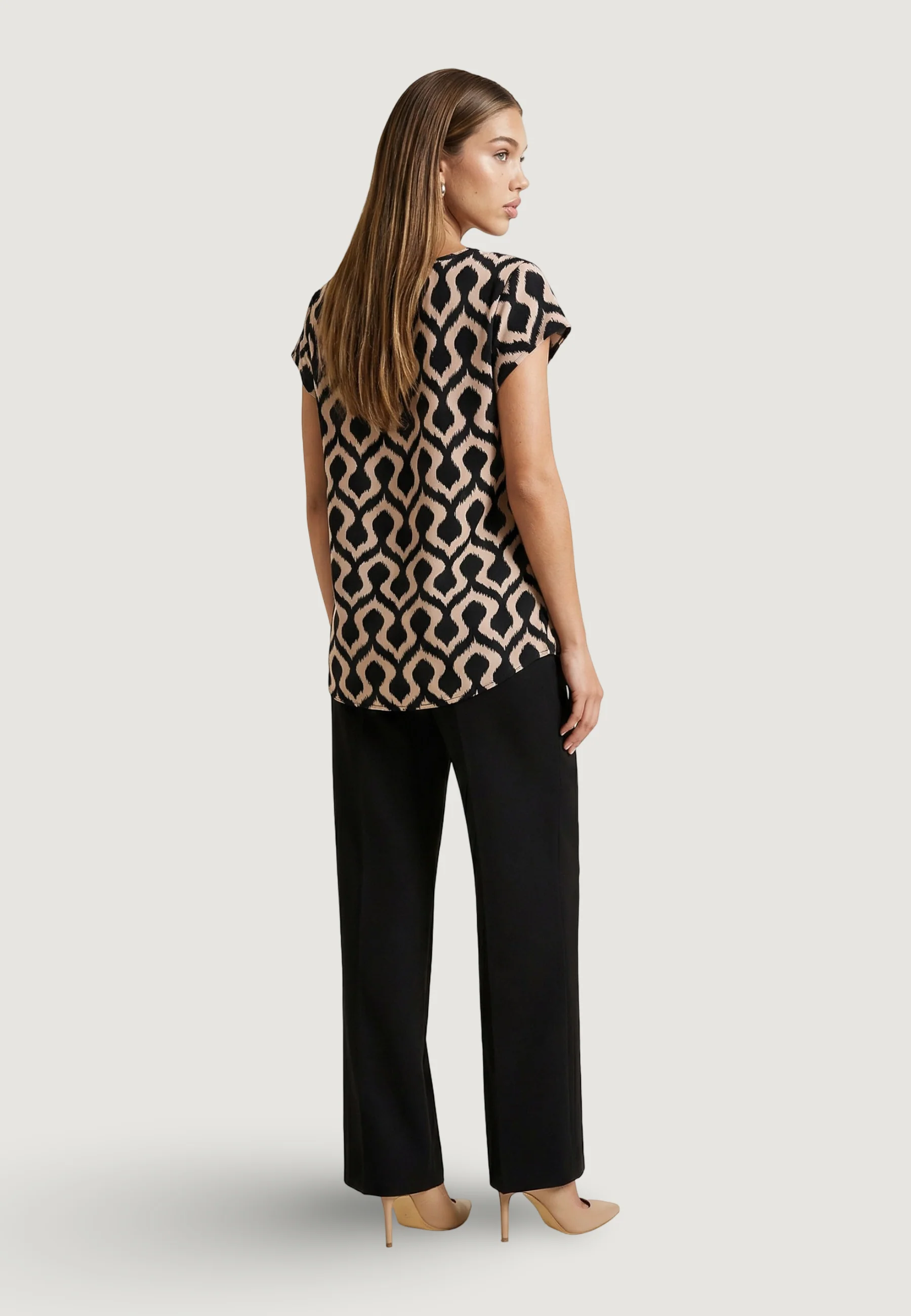 Blusa manica corta Only ONLNOVA LIFE VIS S/S TOP WVN - Image 4