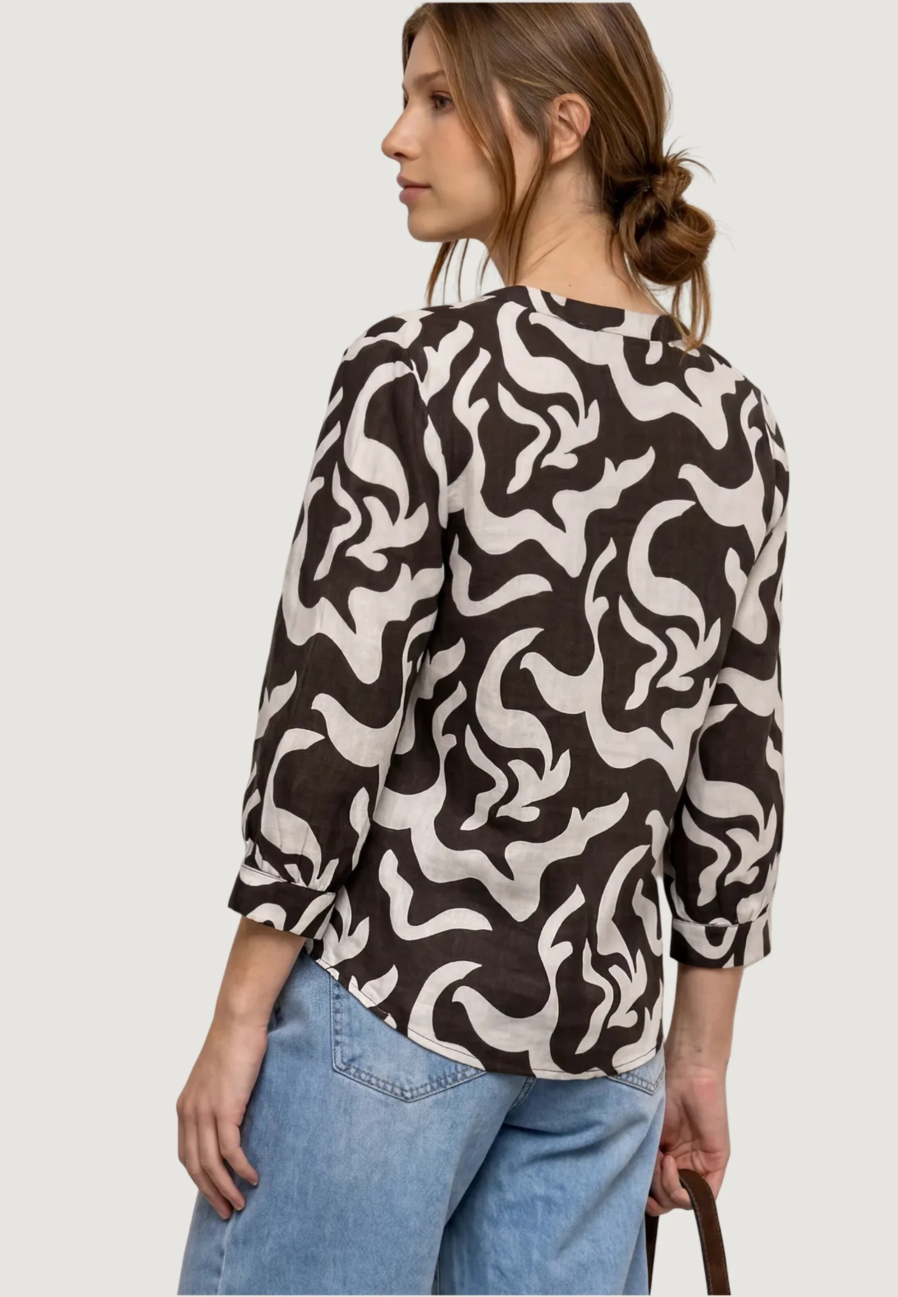 Blusa manica corta Street One SOL_Splitneck tunic blouse - Image 4