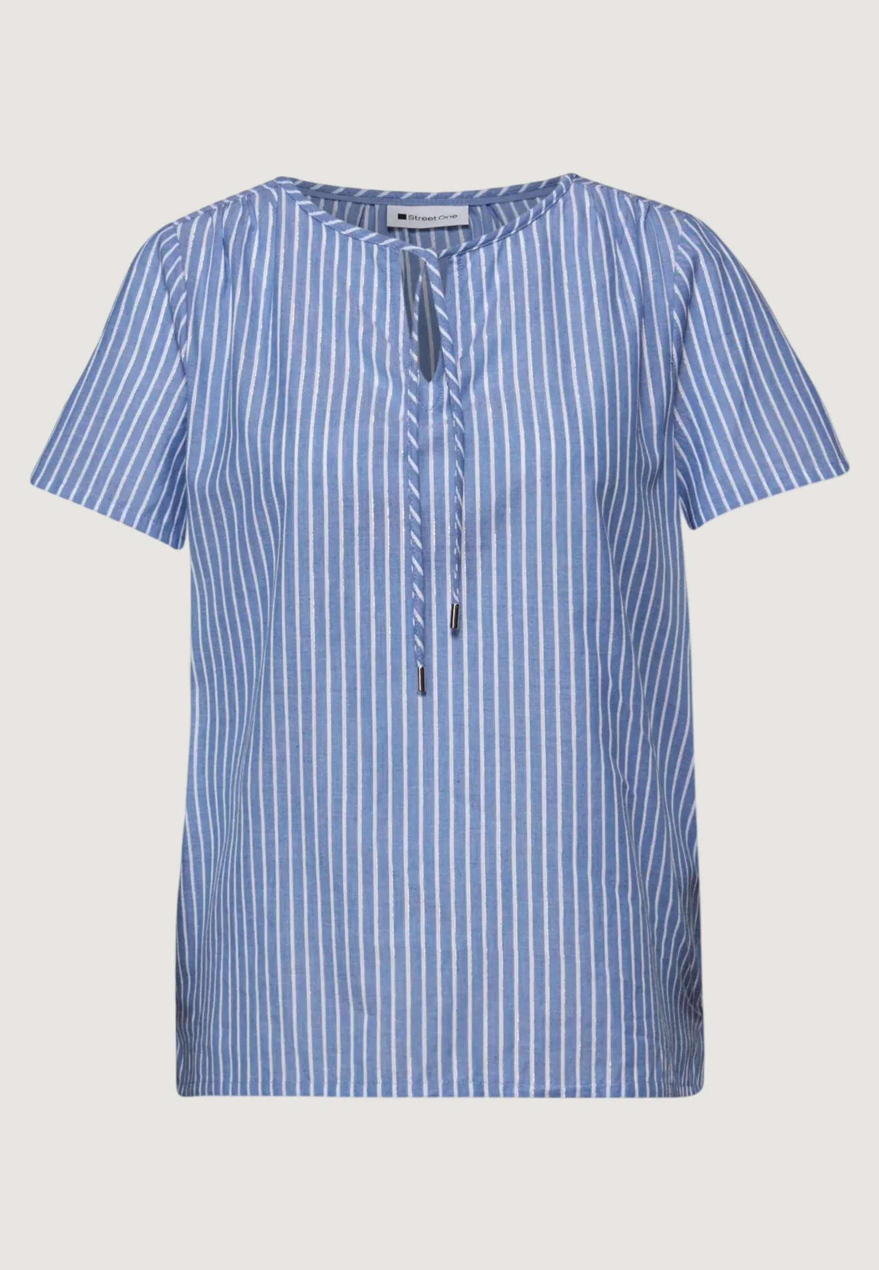 Blusa manica corta Street One Striped Shirtblouse - Image 3