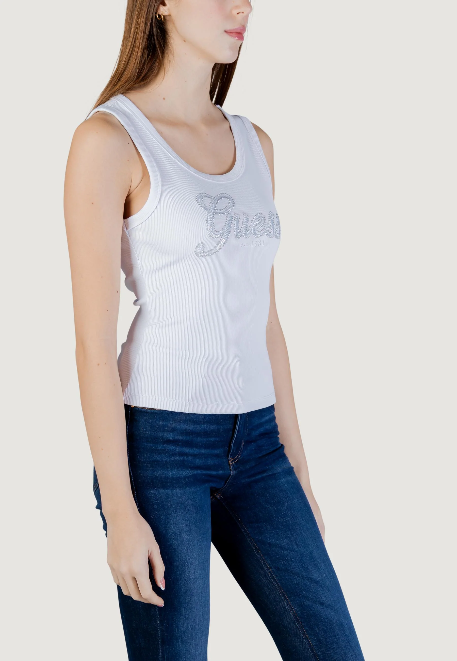 Canotta Guess LOGO SCRIPT TANK TOP - Image 4