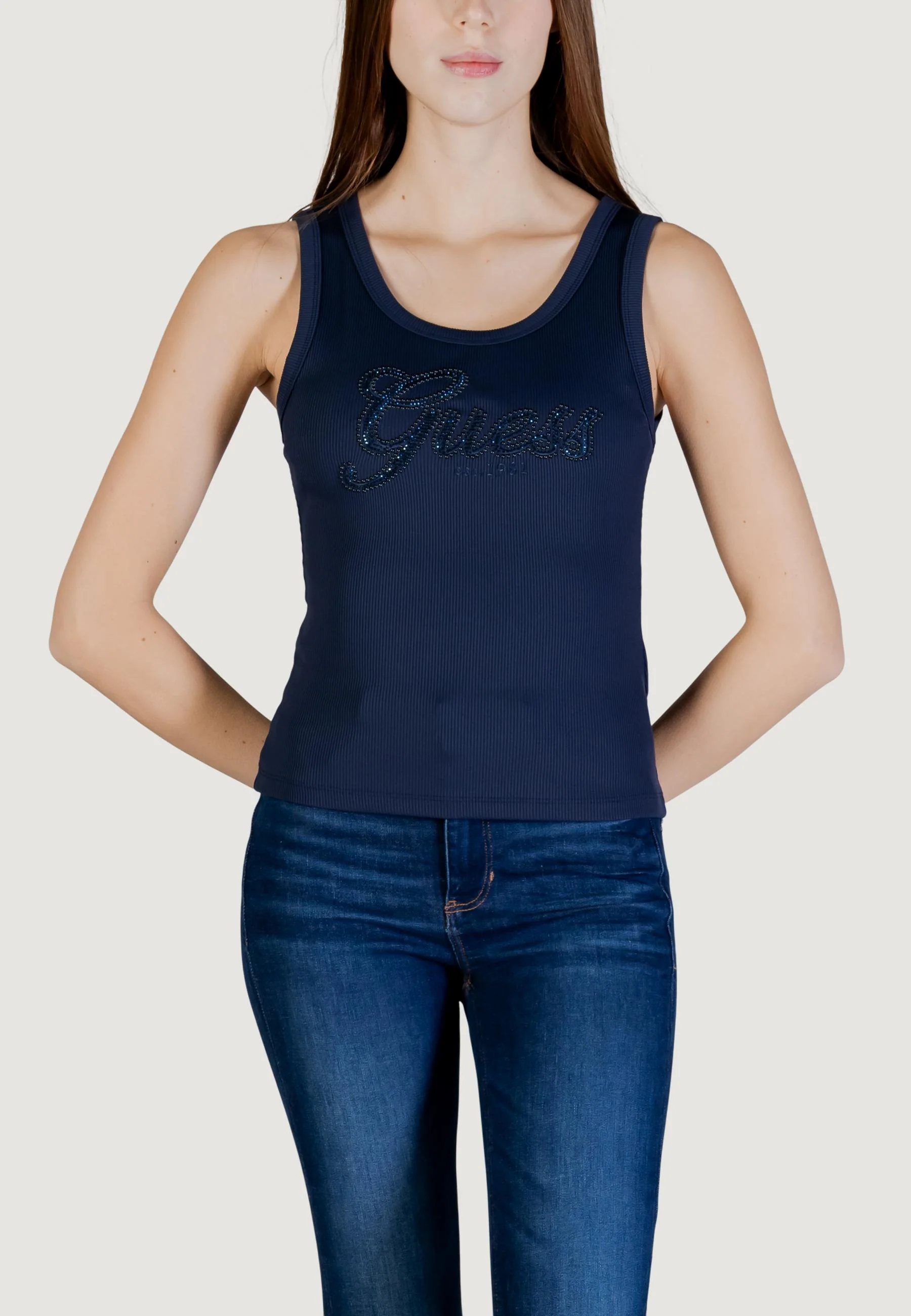 Canotta Guess LOGO SCRIPT TANK TOP