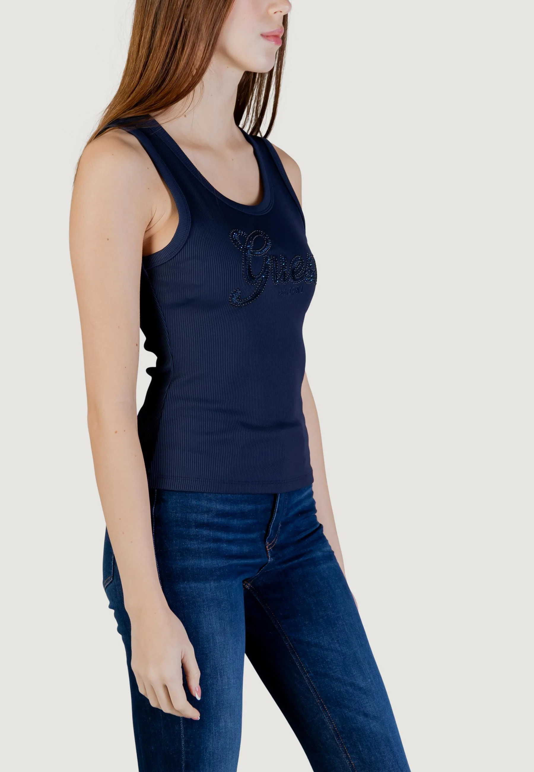 Canotta Guess LOGO SCRIPT TANK TOP - Image 3