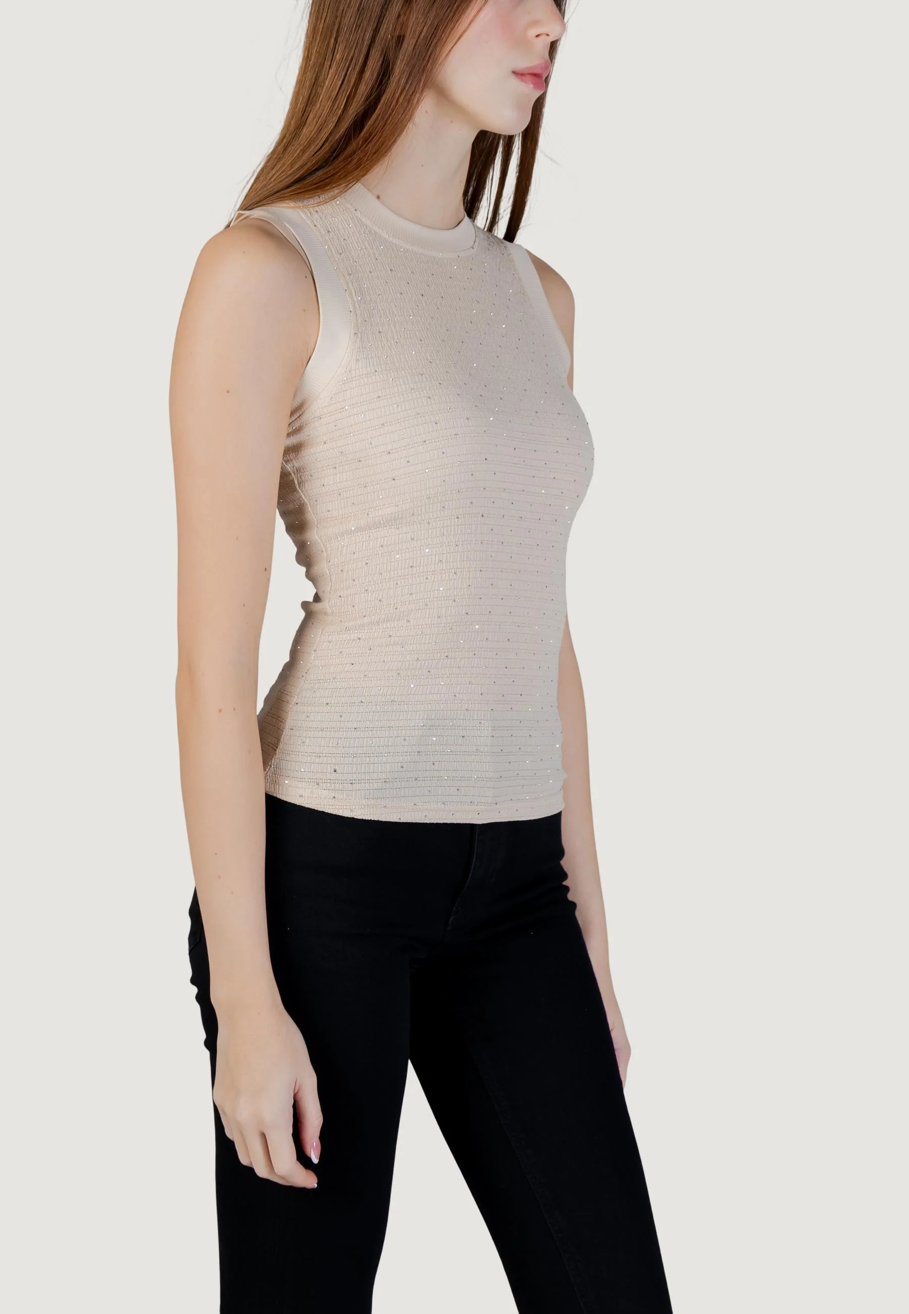 Canotta Guess SL FRANCINE SMOCK HOTFIX TOP - Image 5