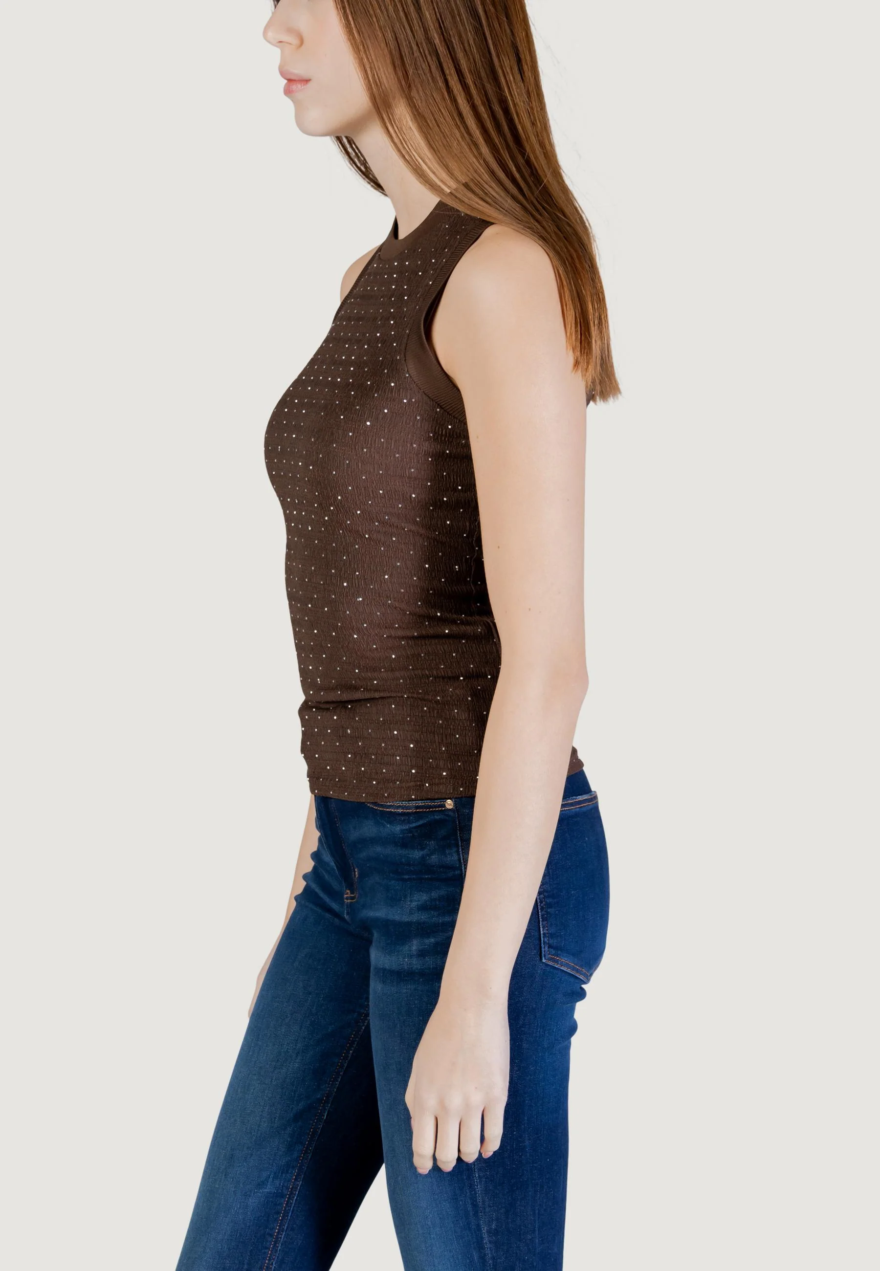 Canotta Guess SL FRANCINE SMOCK HOTFIX TOP - Image 5