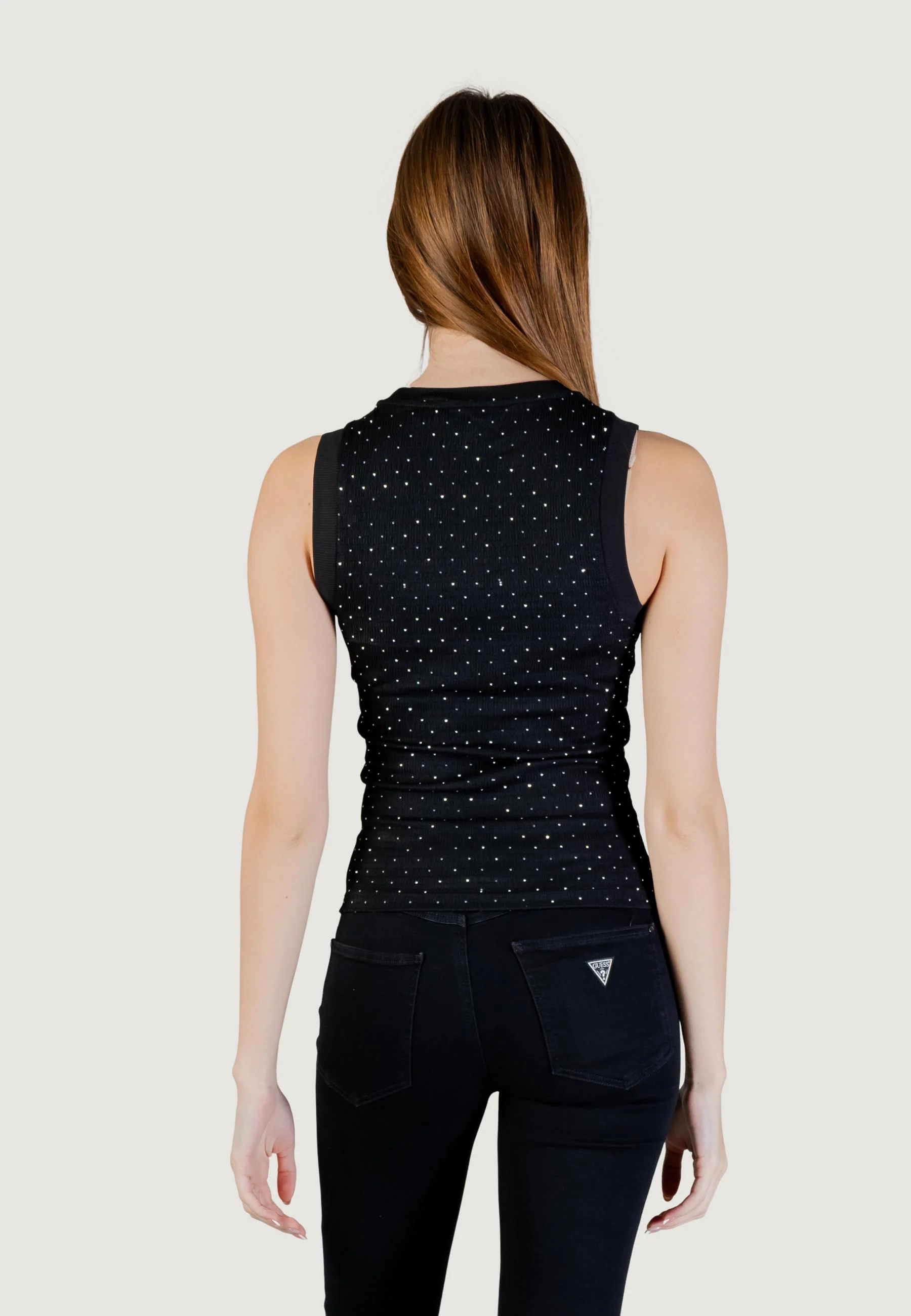 Canotta Guess SL FRANCINE SMOCK HOTFIX TOP - Image 5