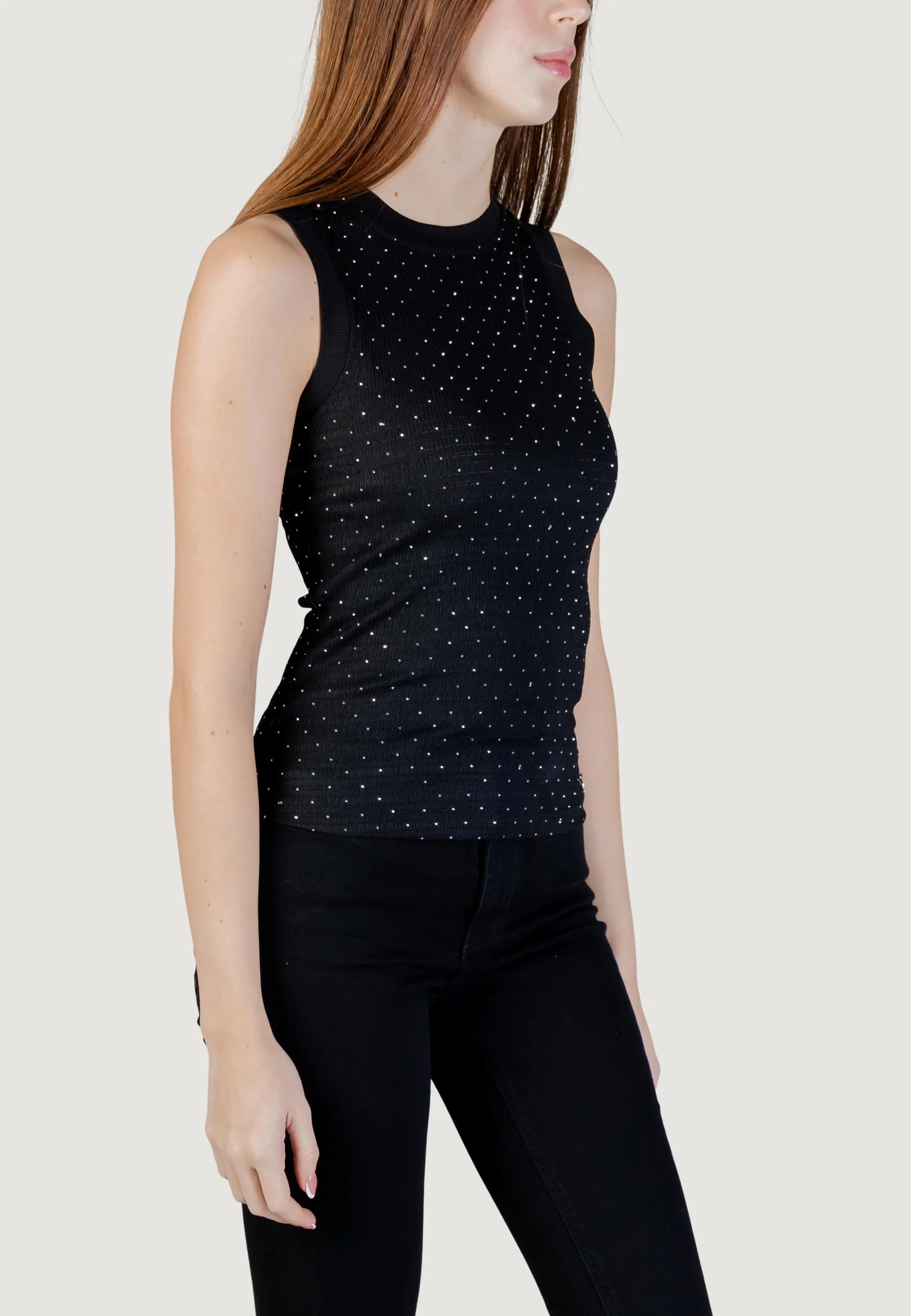 Canotta Guess SL FRANCINE SMOCK HOTFIX TOP - Image 9