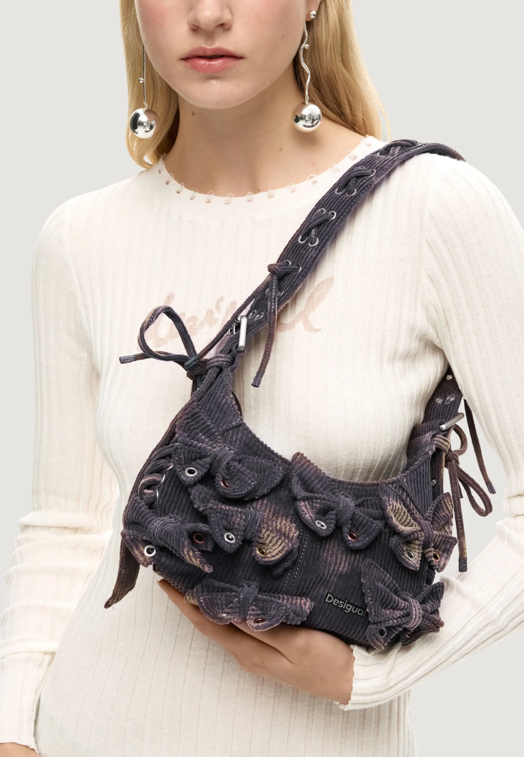 Borsa Desigual BAG_REPRISE HAITI CORDUROY NICK - Image 4