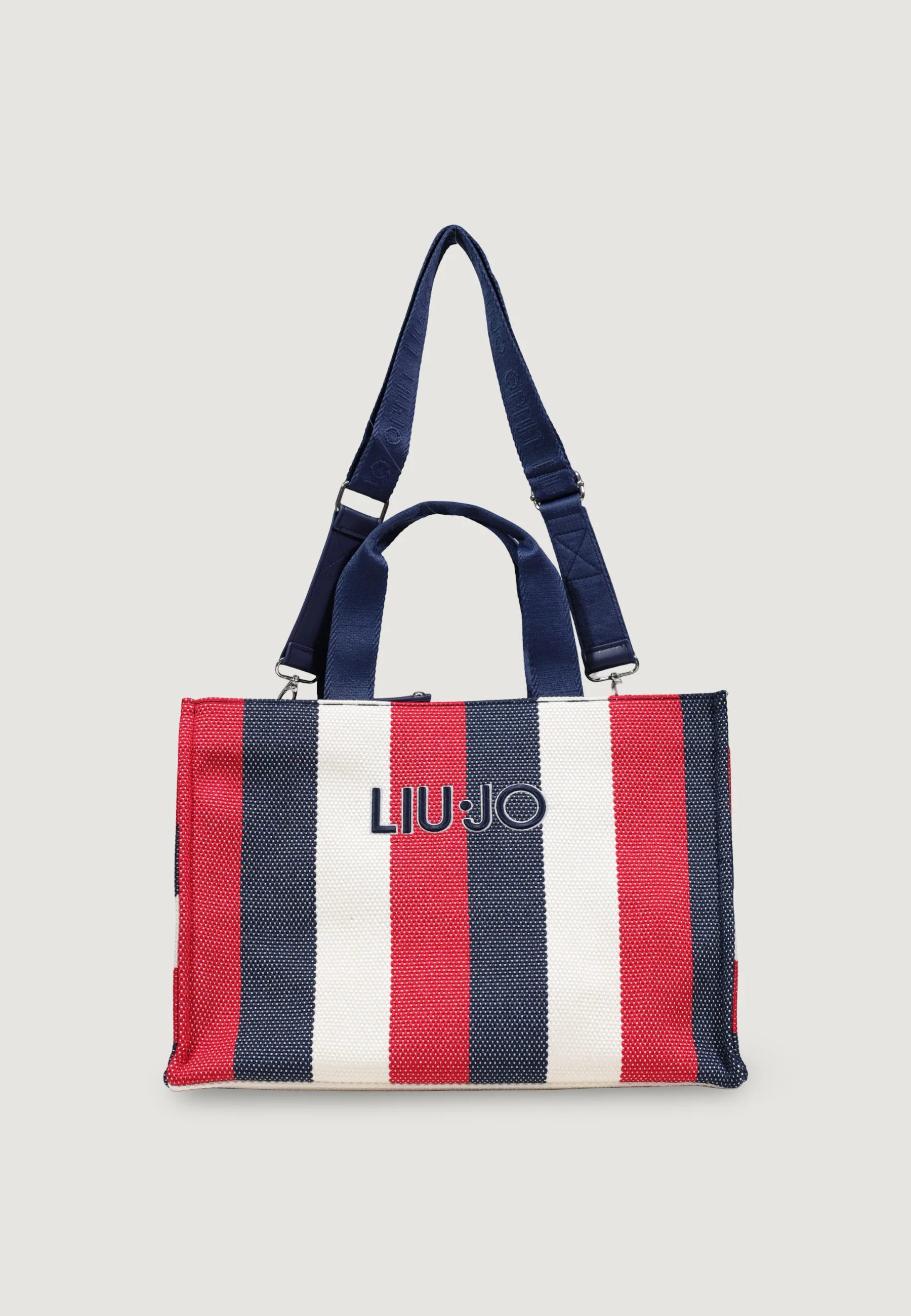 Borsa Liu-Jo L TOTE STRIPED CANVAS - Image 5