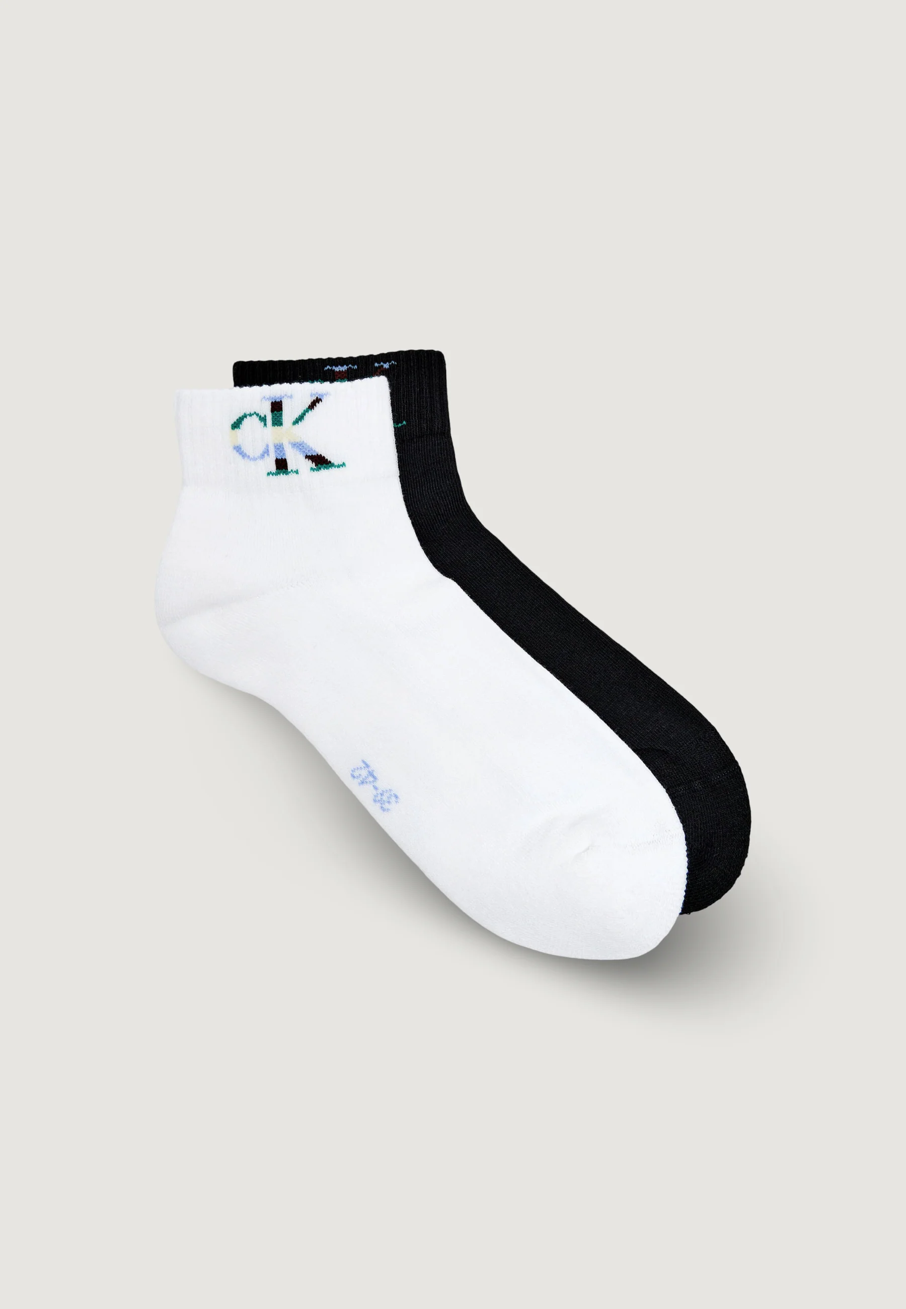 Calzini corti Calvin Klein Jeans CKJ MEN QUARTER 2P MONOGRAM