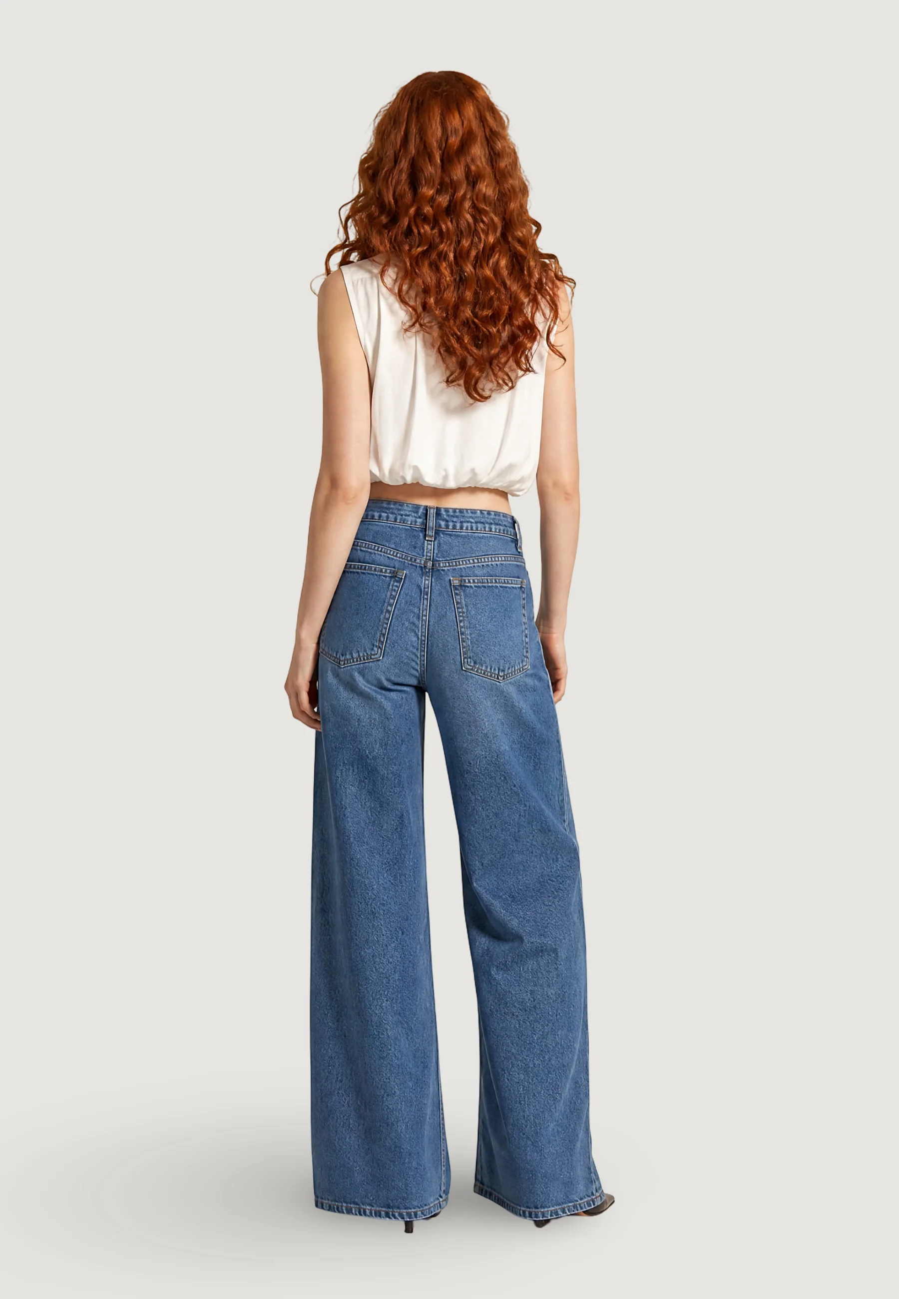 Camicia manica corta I am Blusa Tencel Smanicata - Image 4