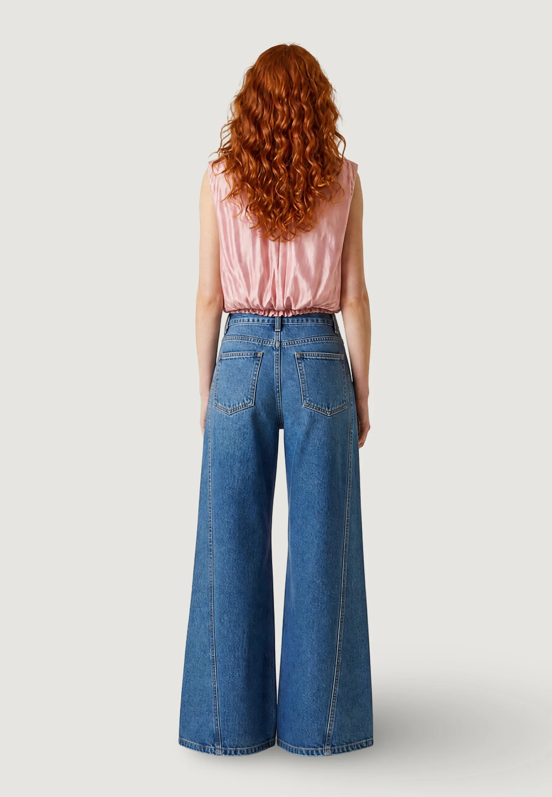 Camicia manica corta I am Blusa Tencel Smanicata - Image 4