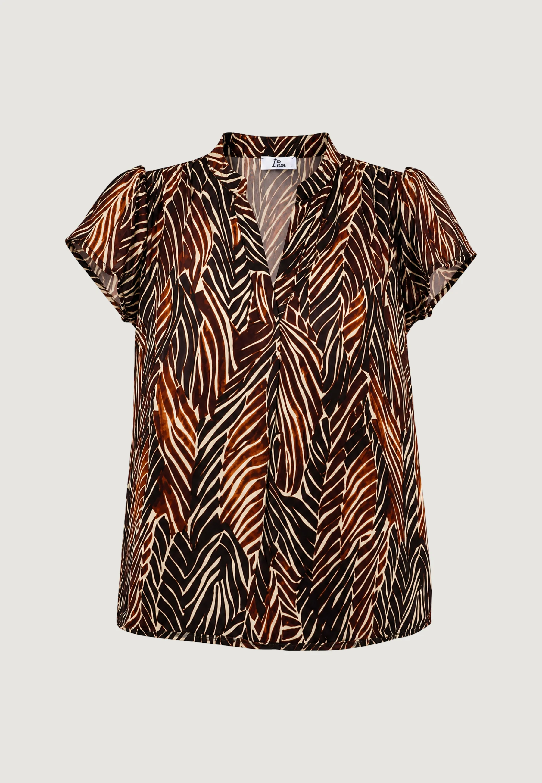 Camicia manica corta I am Blusa Viscosa Floreale - Image 3