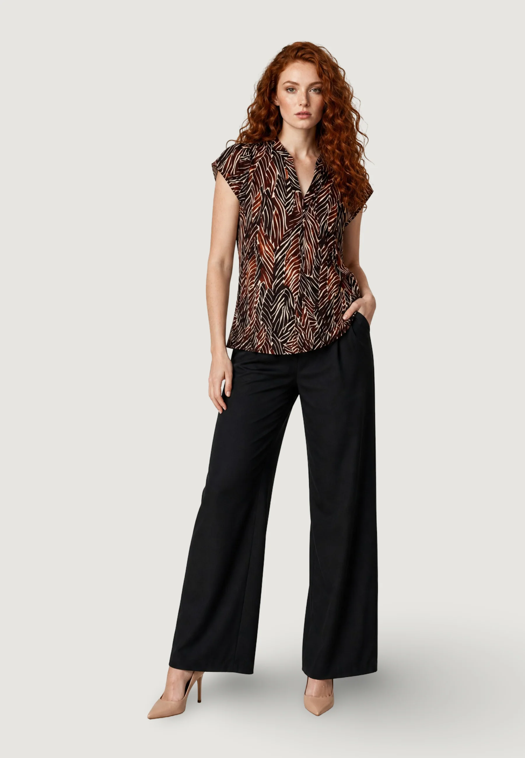 Camicia manica corta I am Blusa Viscosa Floreale - Image 4