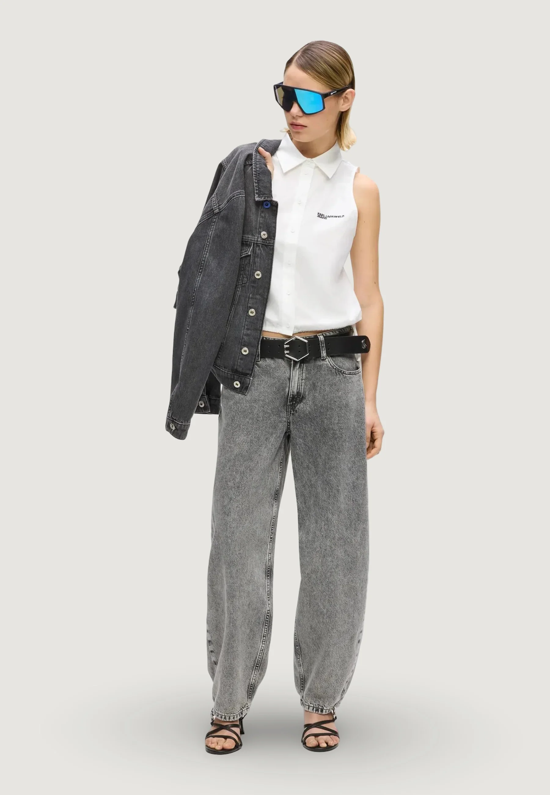 Camicia manica corta Karl Lagerfeld Jeans KLJ Sleeveless Blouse - Image 4
