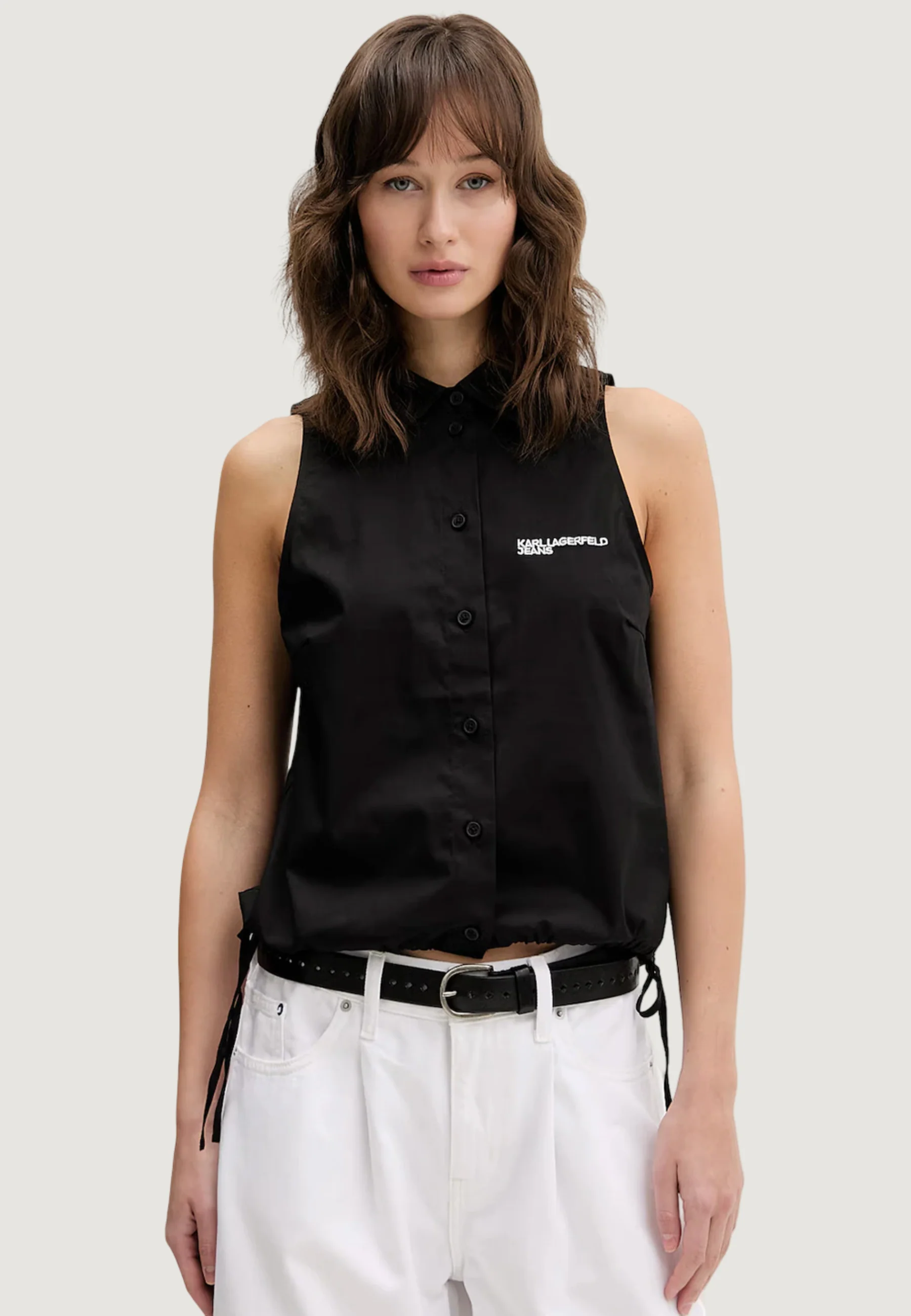 Camicia manica corta Karl Lagerfeld Jeans KLJ Sleeveless Blouse