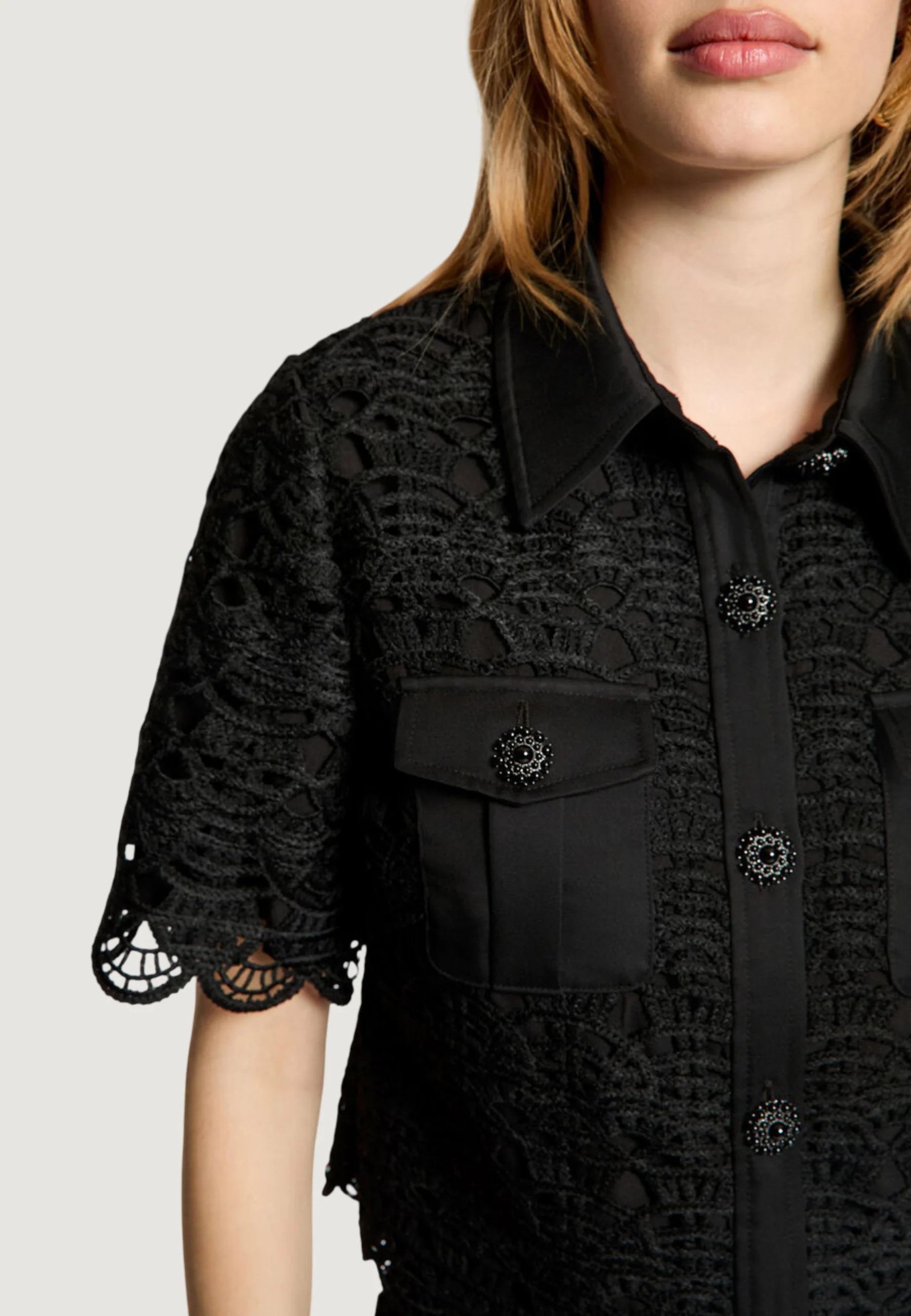 Camicia manica corta Morgan De Toi 251-CREMA - Image 3
