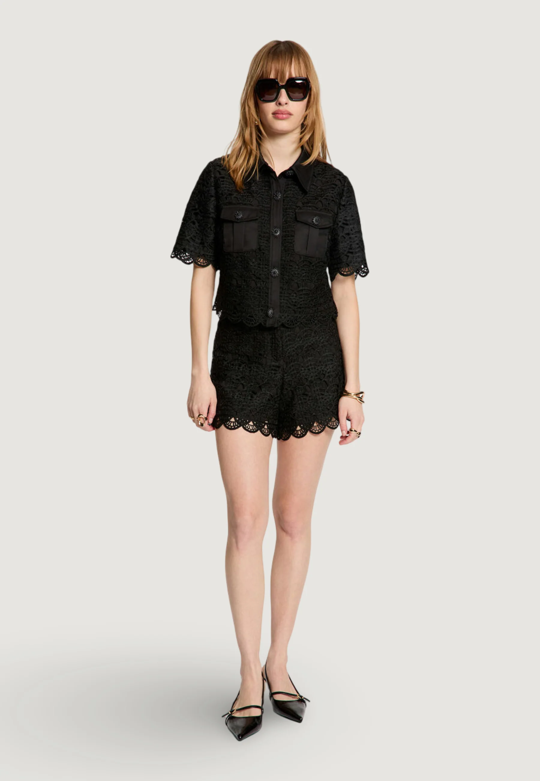 Camicia manica corta Morgan De Toi 251-CREMA - Image 4