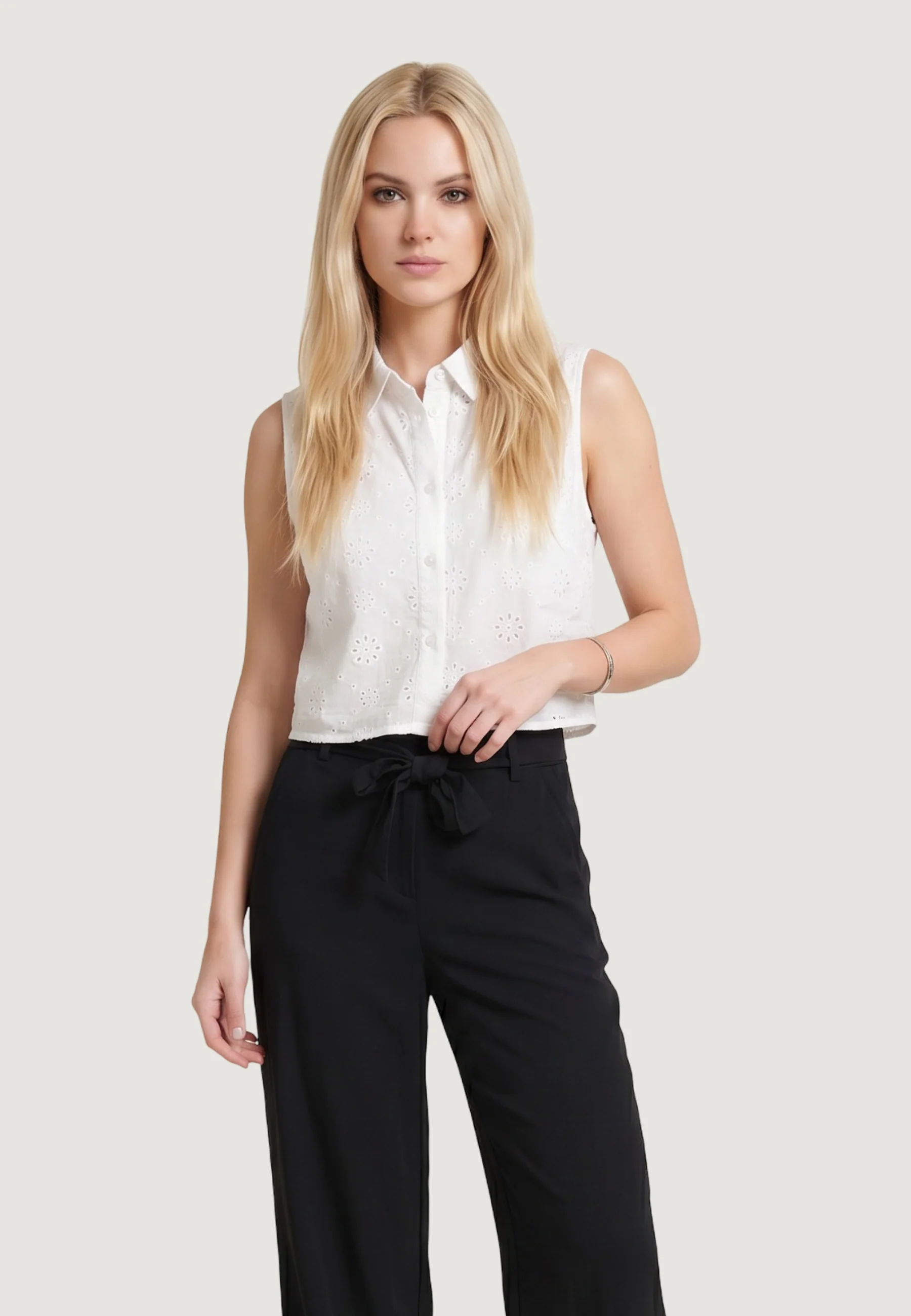 Camicia manica corta Only Onlalithea Sl Short Emb Wvn