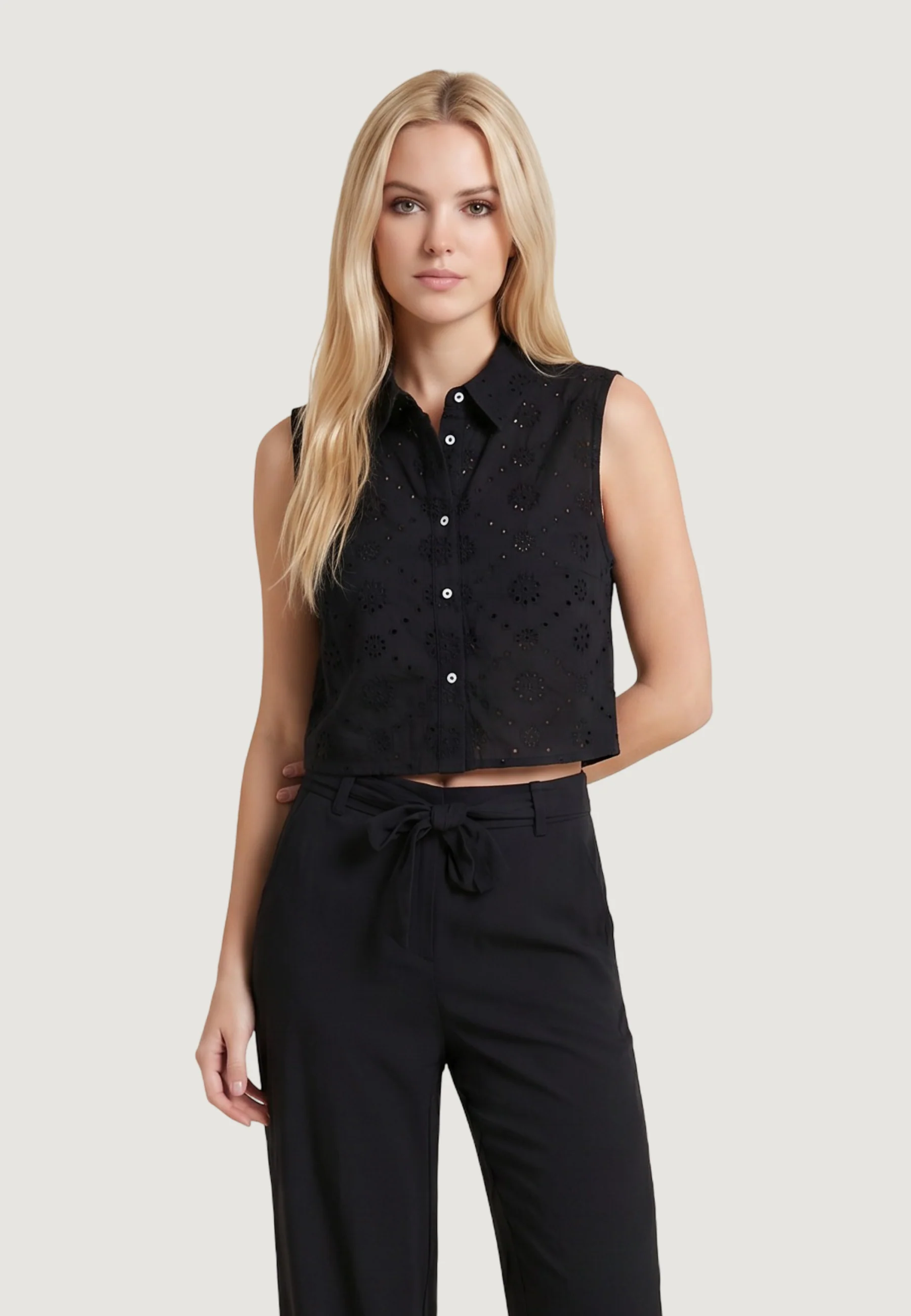 Camicia manica corta Only Onlalithea Sl Short Emb Wvn