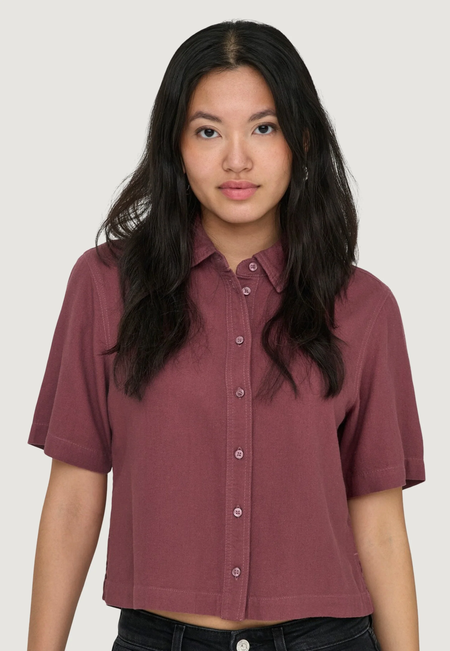 Camicia manica corta Only Onlgoa S/S Linen Bl Shirt Cc Pnt - Image 5