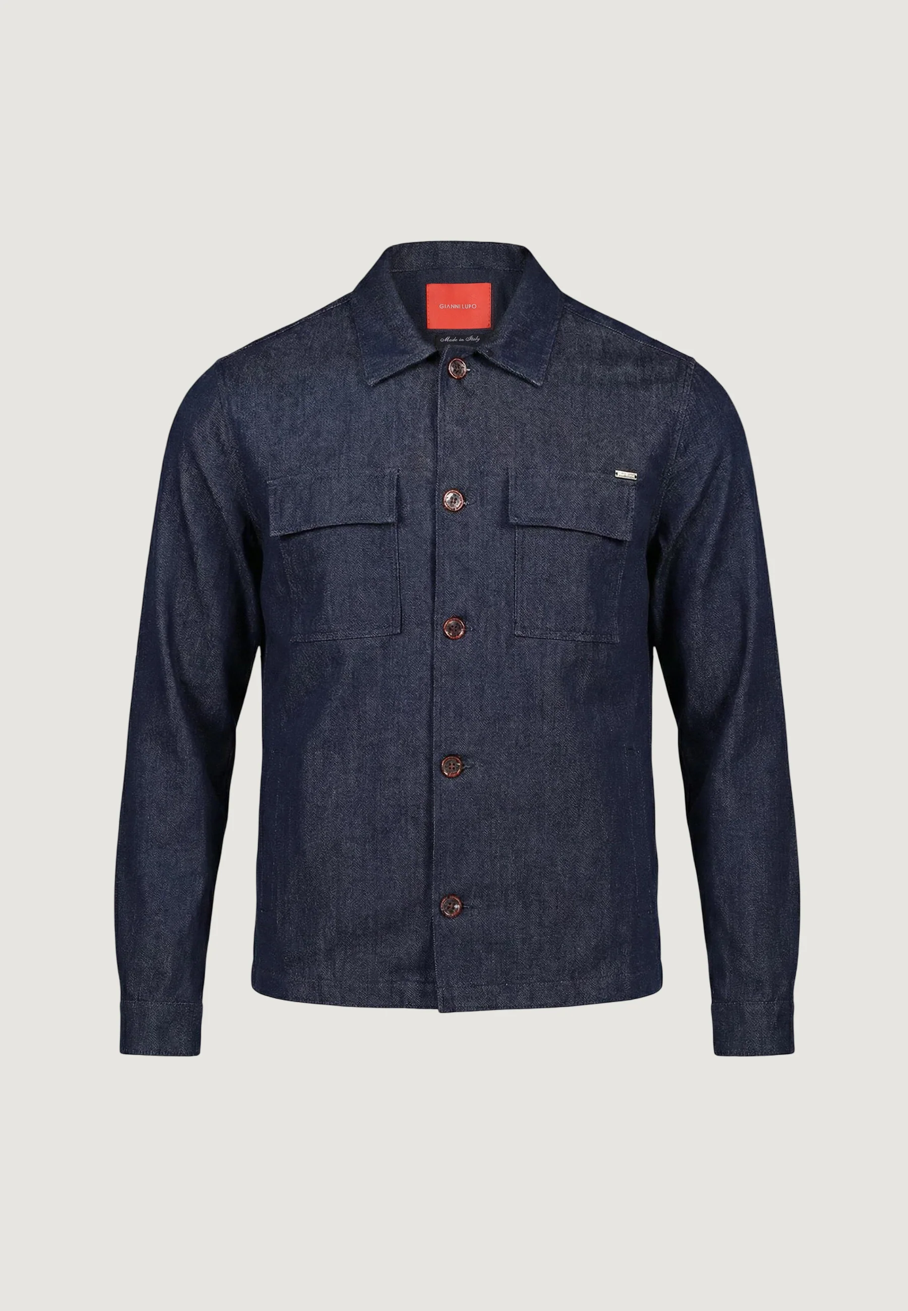 Camicia manica lunga Gianni Lupo OVERSHIRT - Image 5