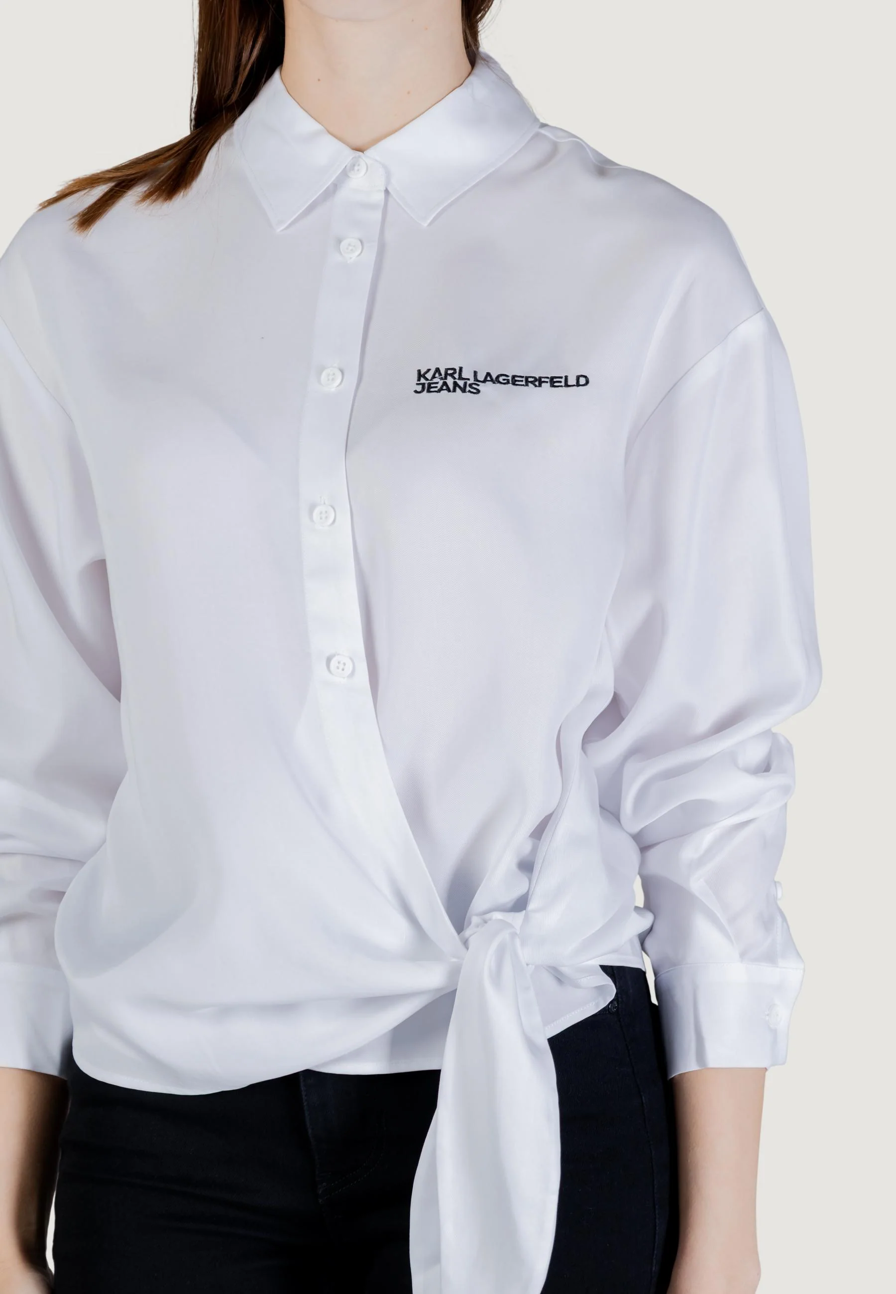 Camicia manica lunga Karl Lagerfeld Jeans KLJ Tied Blouse - Image 2