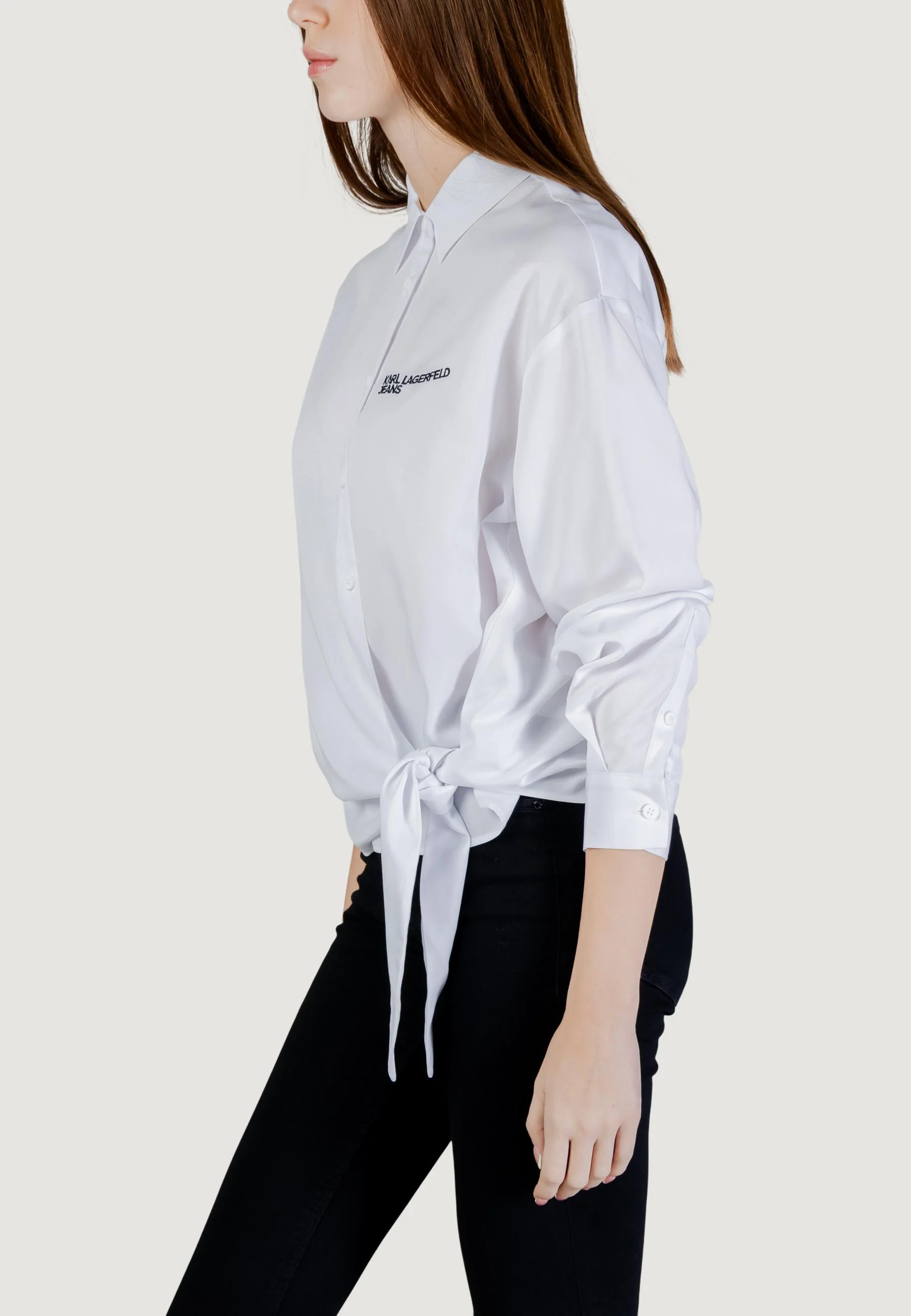 Camicia manica lunga Karl Lagerfeld Jeans KLJ Tied Blouse - Image 5