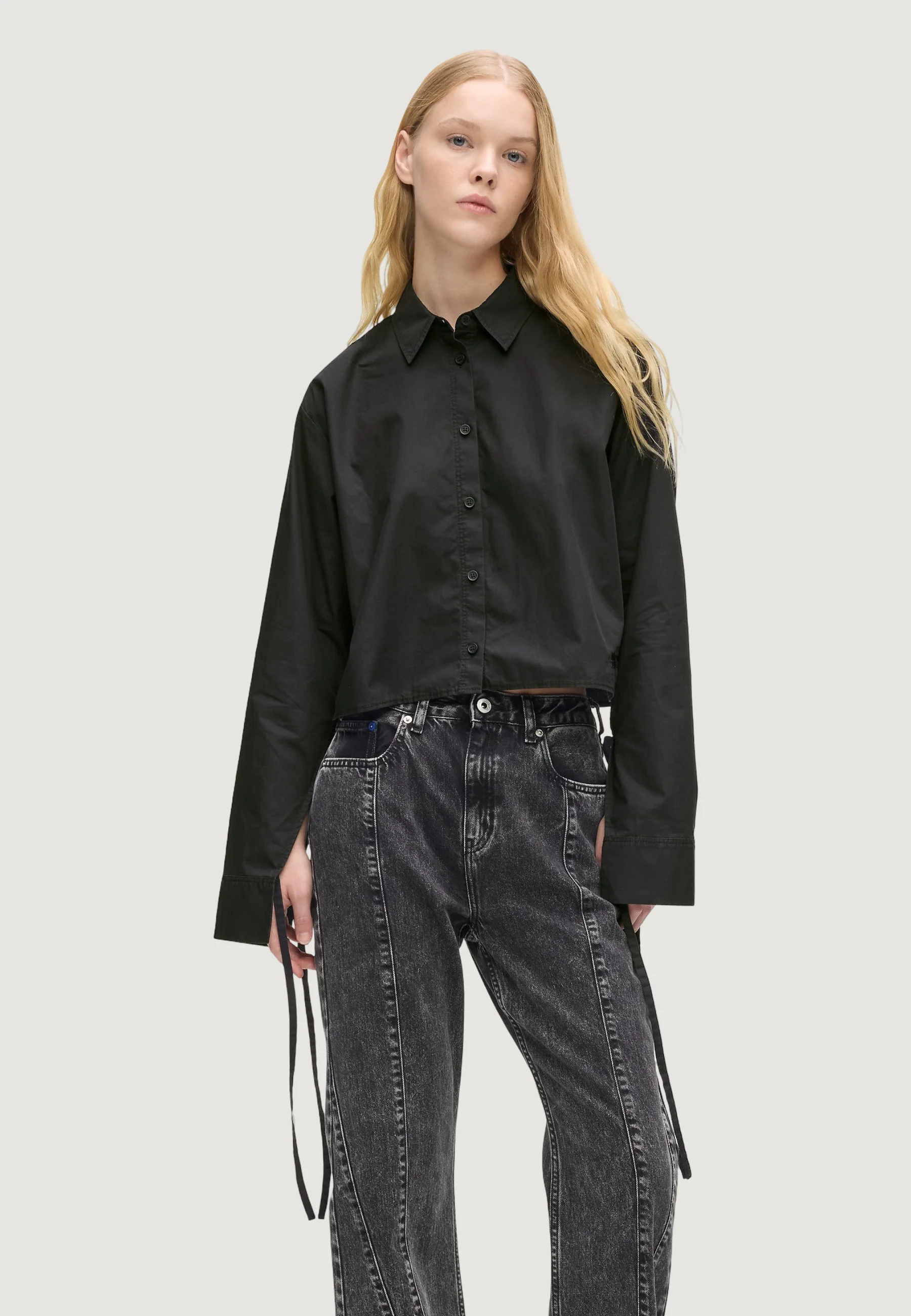 Camicia manica lunga Karl Lagerfeld Jeans KLJ Washed Cotton Blouse - Image 5