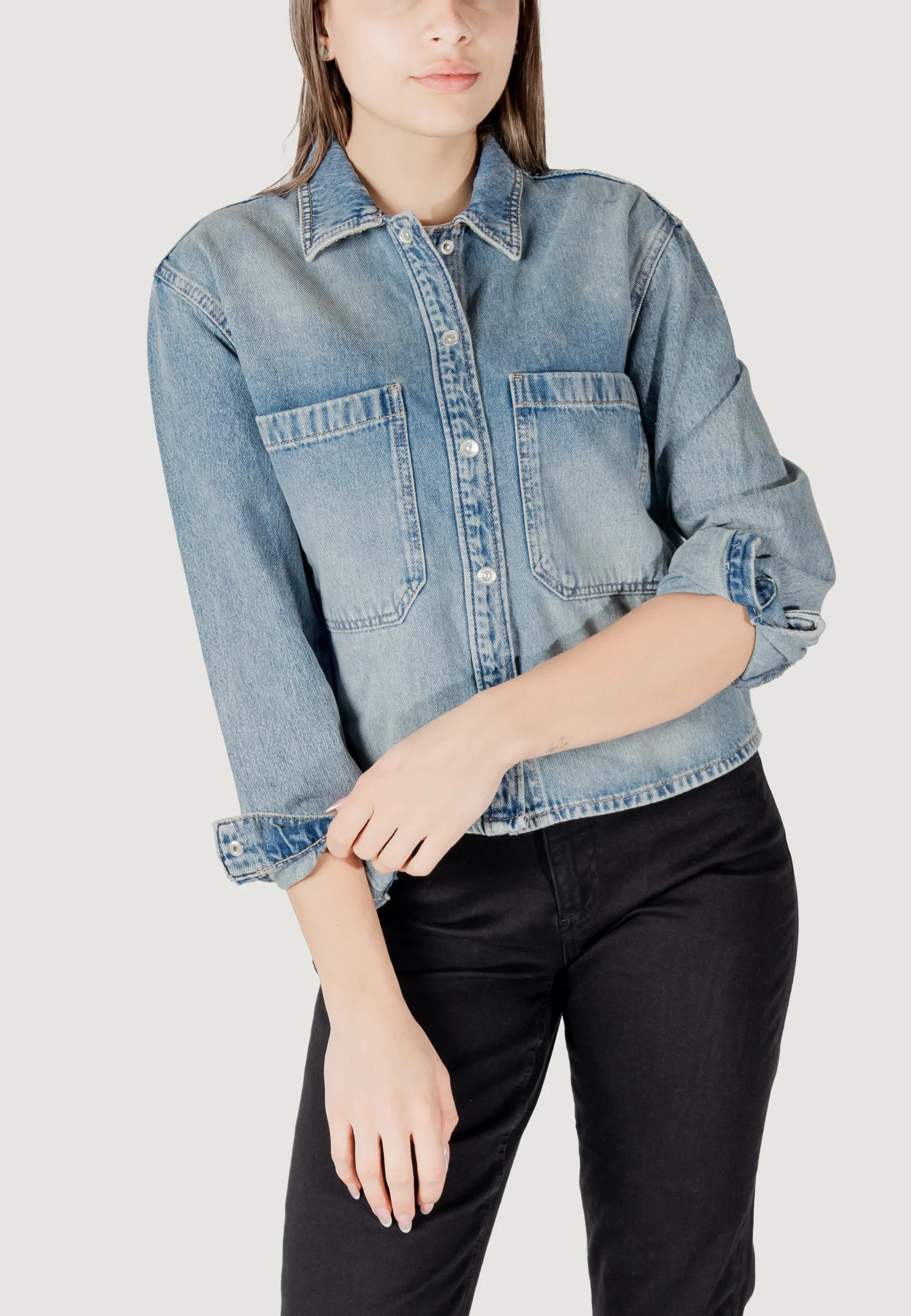 Camicia manica lunga Only ONLCASSIE LS OVS DNM SHIRT DOT