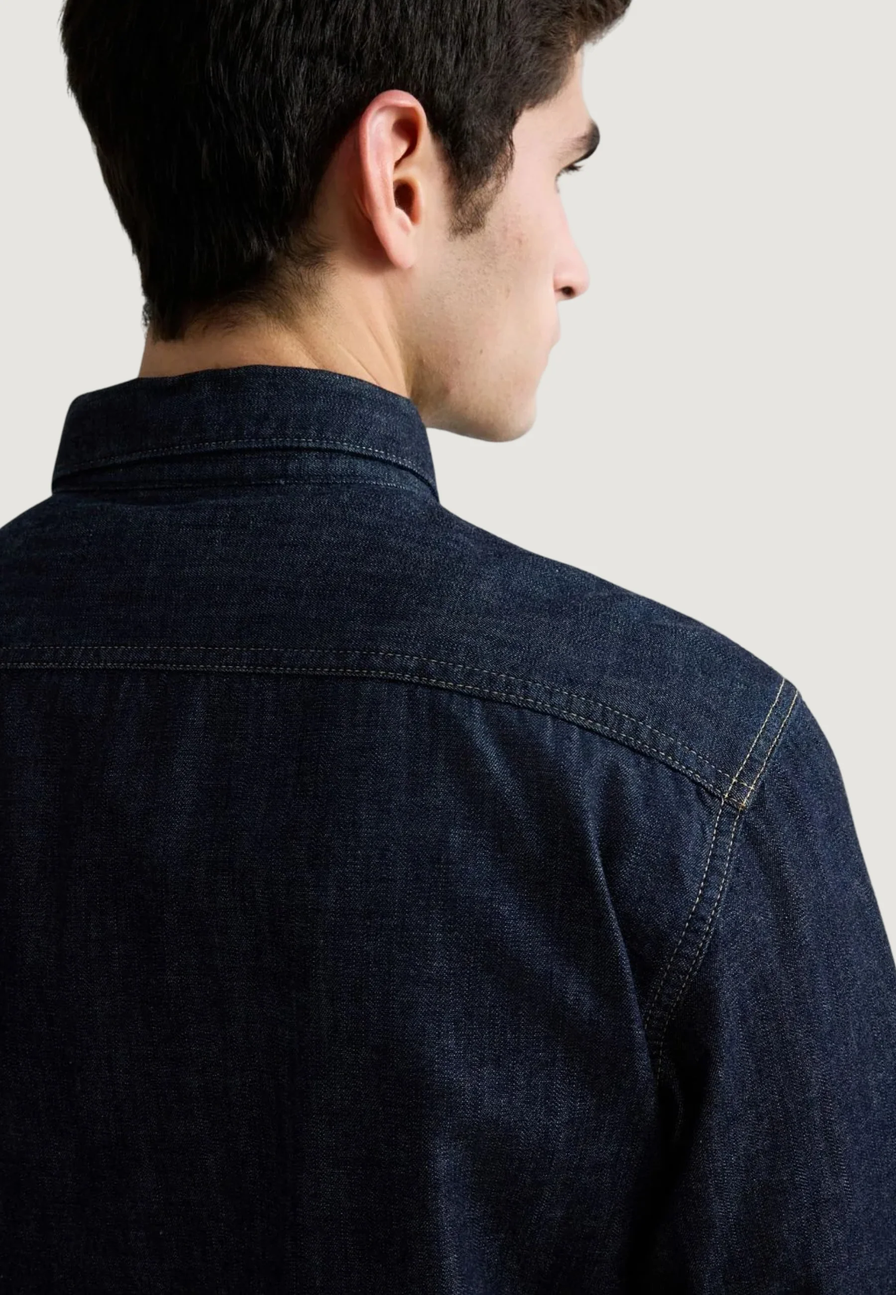 Camicia manica lunga Replay 6.5 OZ DEEP BLUE DENIM - Image 4