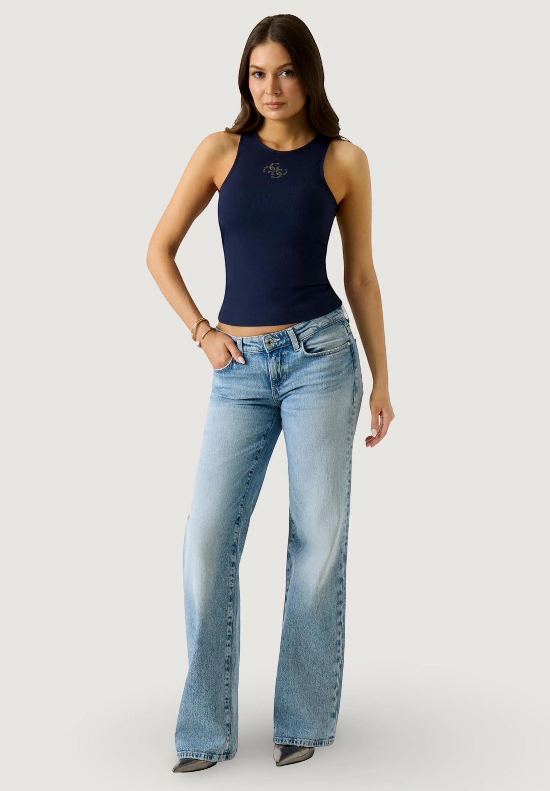 Canotta Guess SL ROUND NK GUENDALINA TOP - Image 10