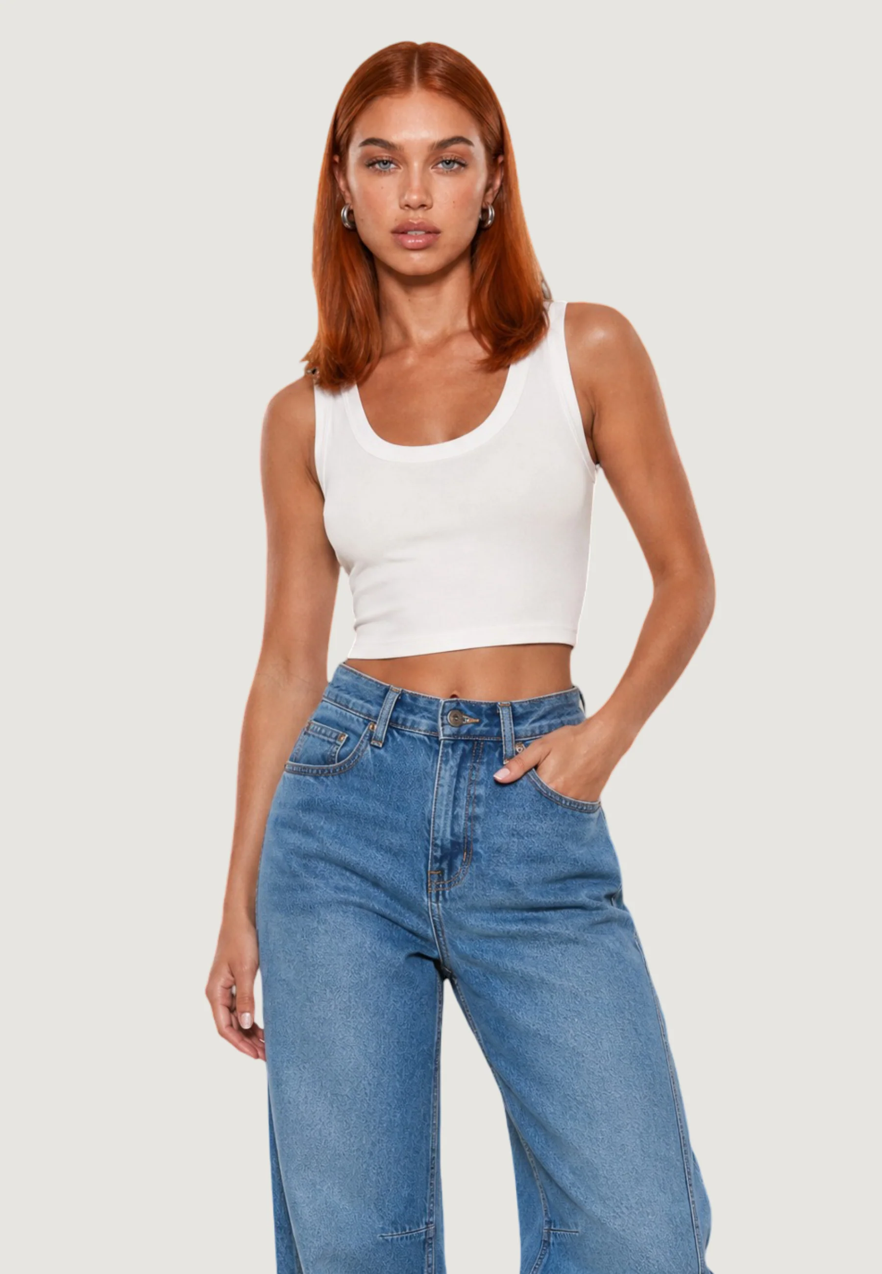 Canotta I am CROP TOP BASIC