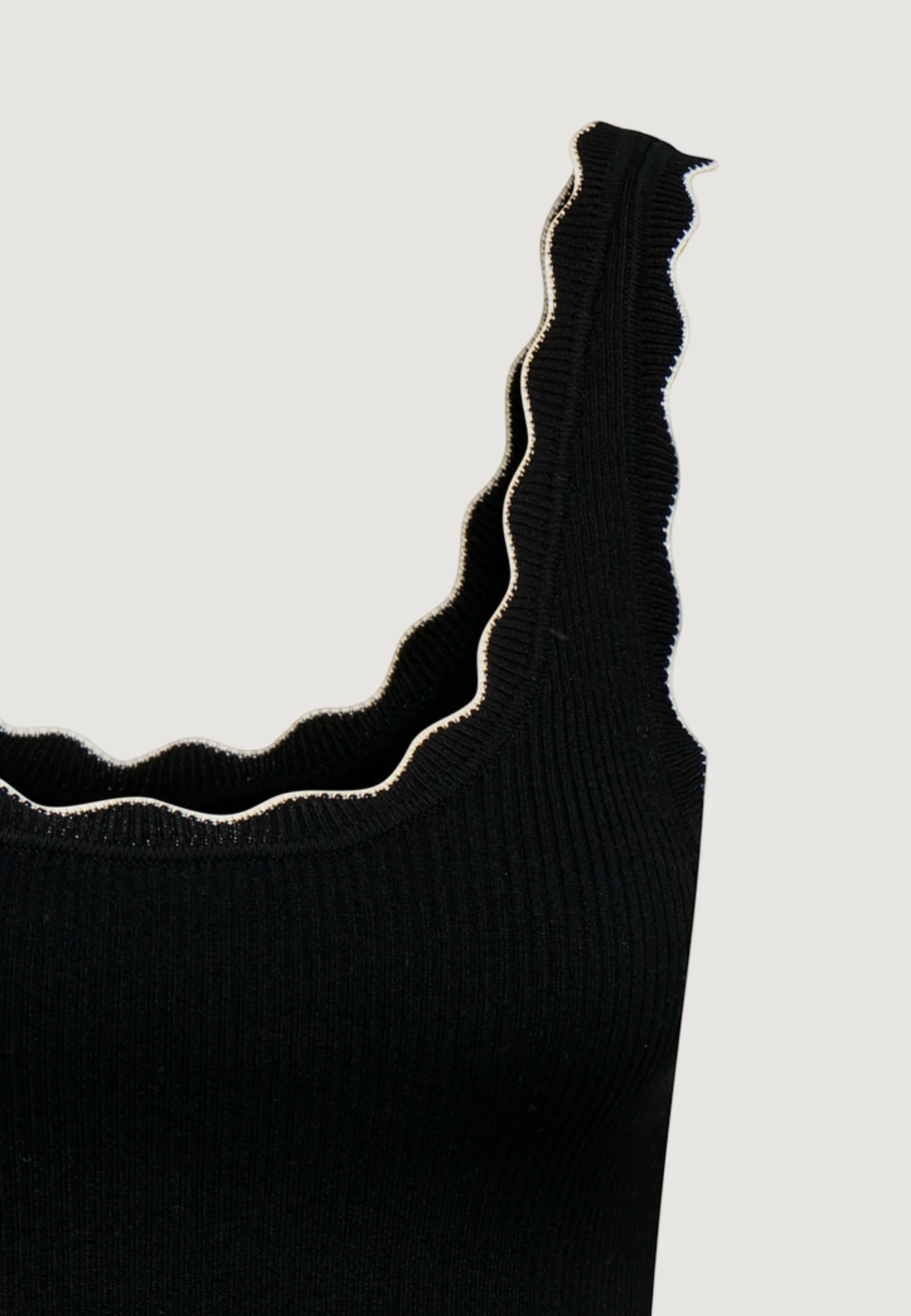 Canotta Jacqueline de Yong JDYNANNA S/L SCALLOP EDGE TOP KNT - Image 5