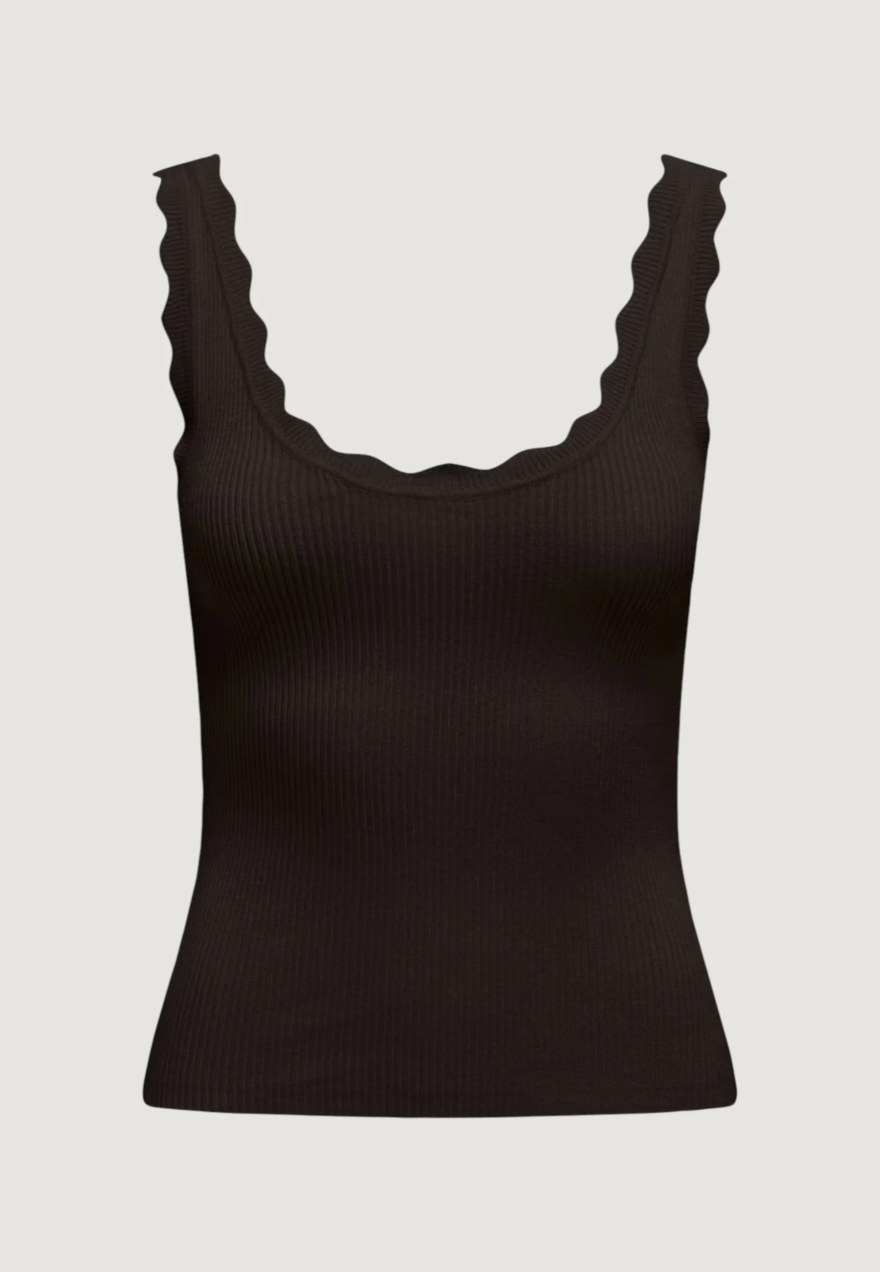 Canotta Jacqueline de Yong JDYNANNA S/L SCALLOP EDGE TOP KNT - Image 3