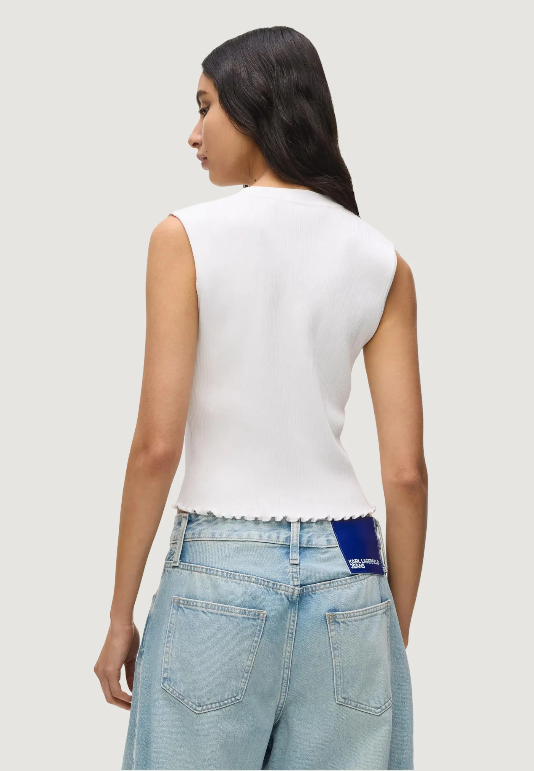 Canotta Karl Lagerfeld Jeans KLJ Light Knit Top - Image 2
