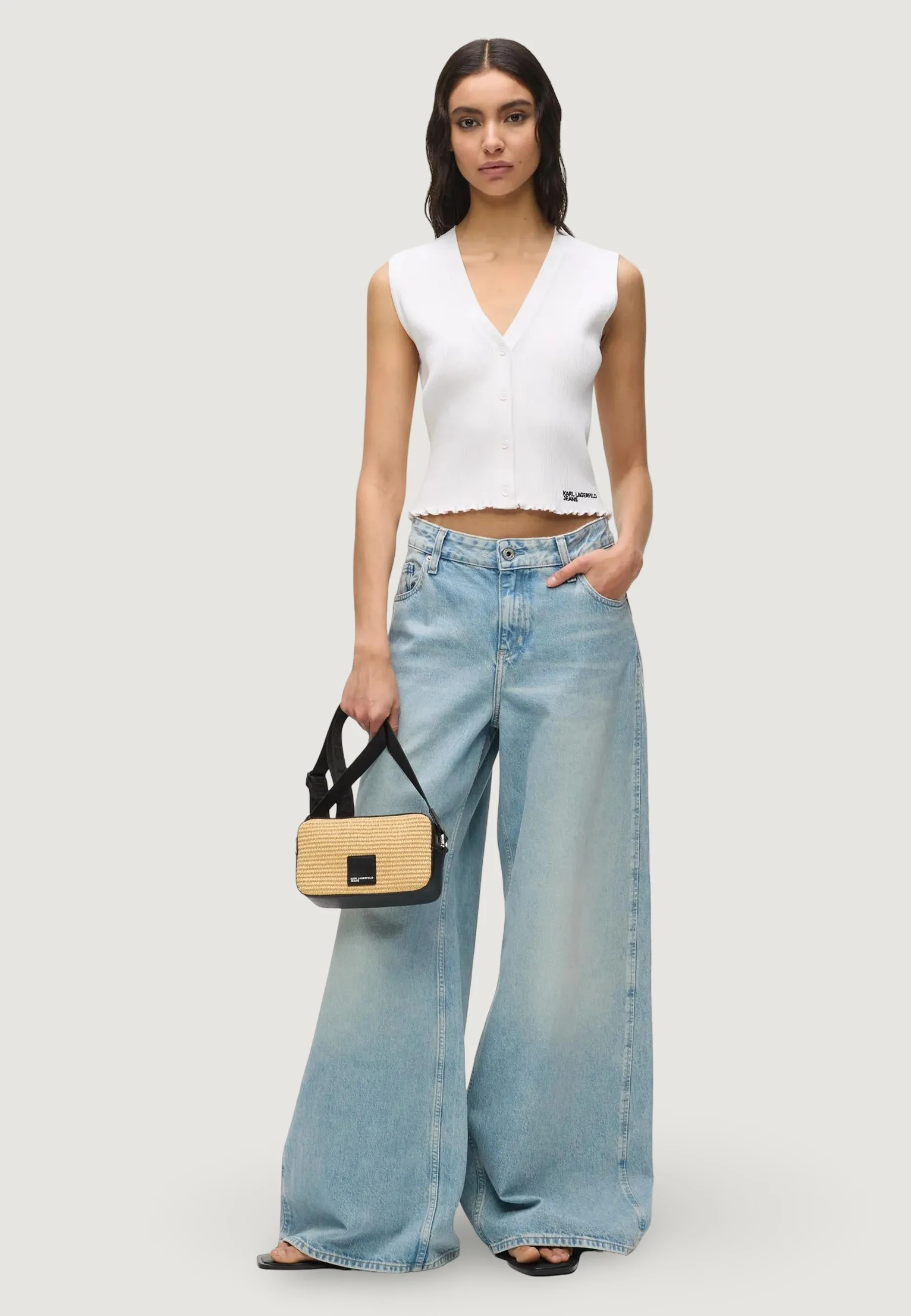 Canotta Karl Lagerfeld Jeans KLJ Light Knit Top - Image 4