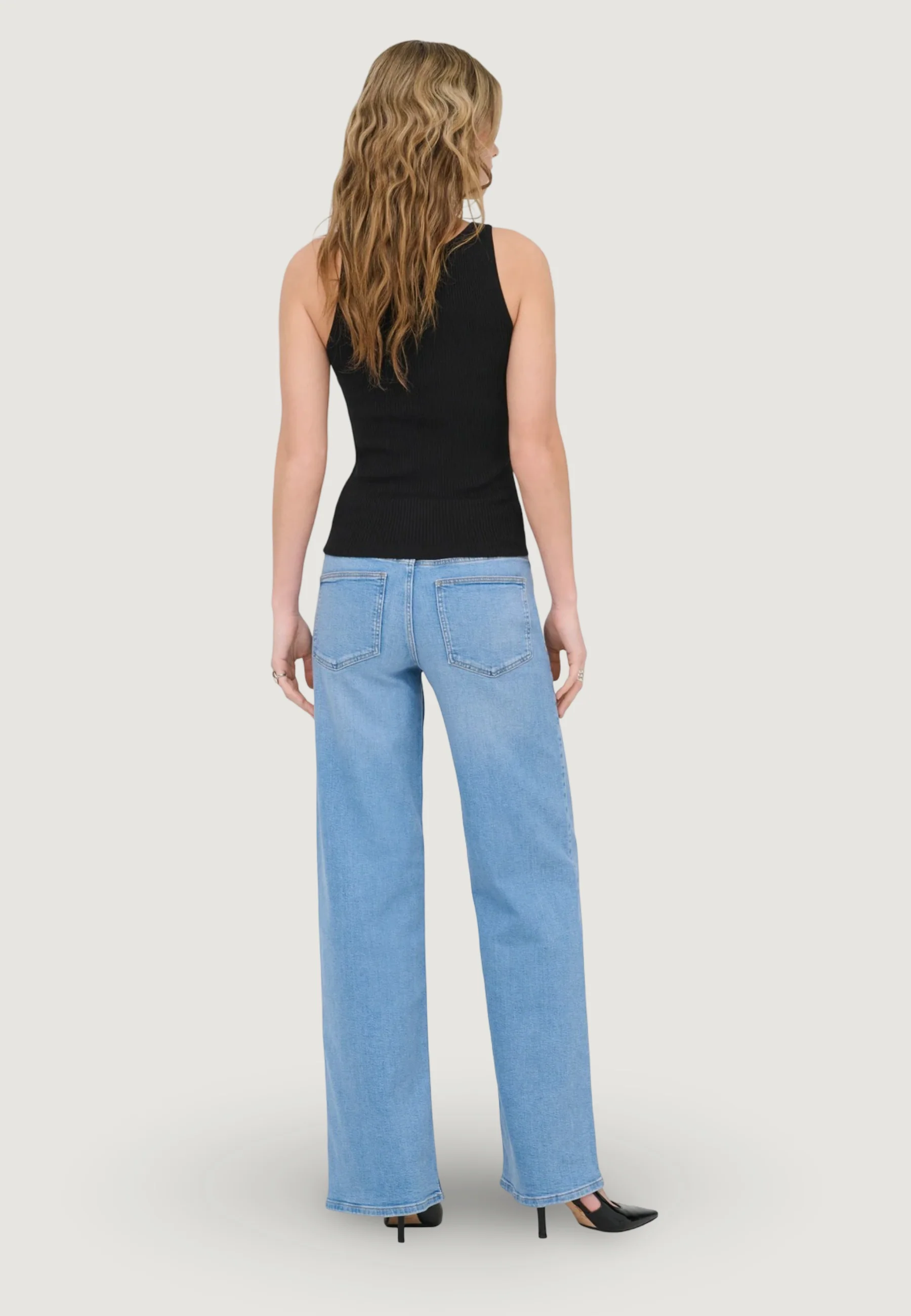 Canotta Only Onlmeddi Sl Rib Tank Top Knt - Image 3