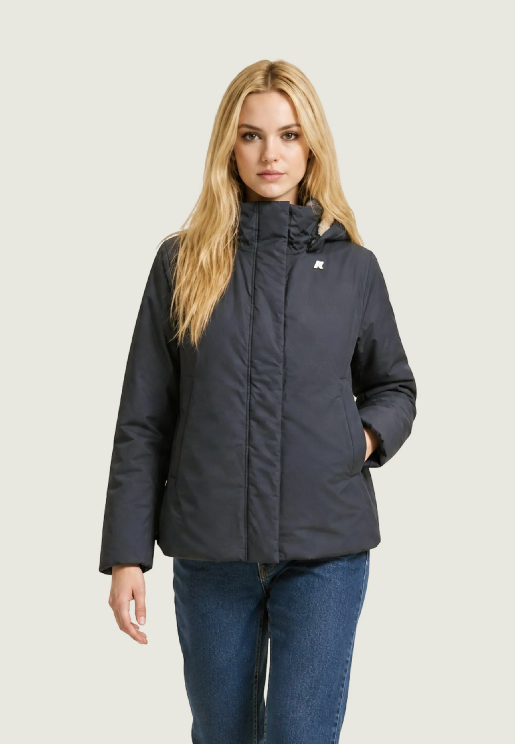 Cappotto Kway Marlette Twill Soft Beaver - Image 3