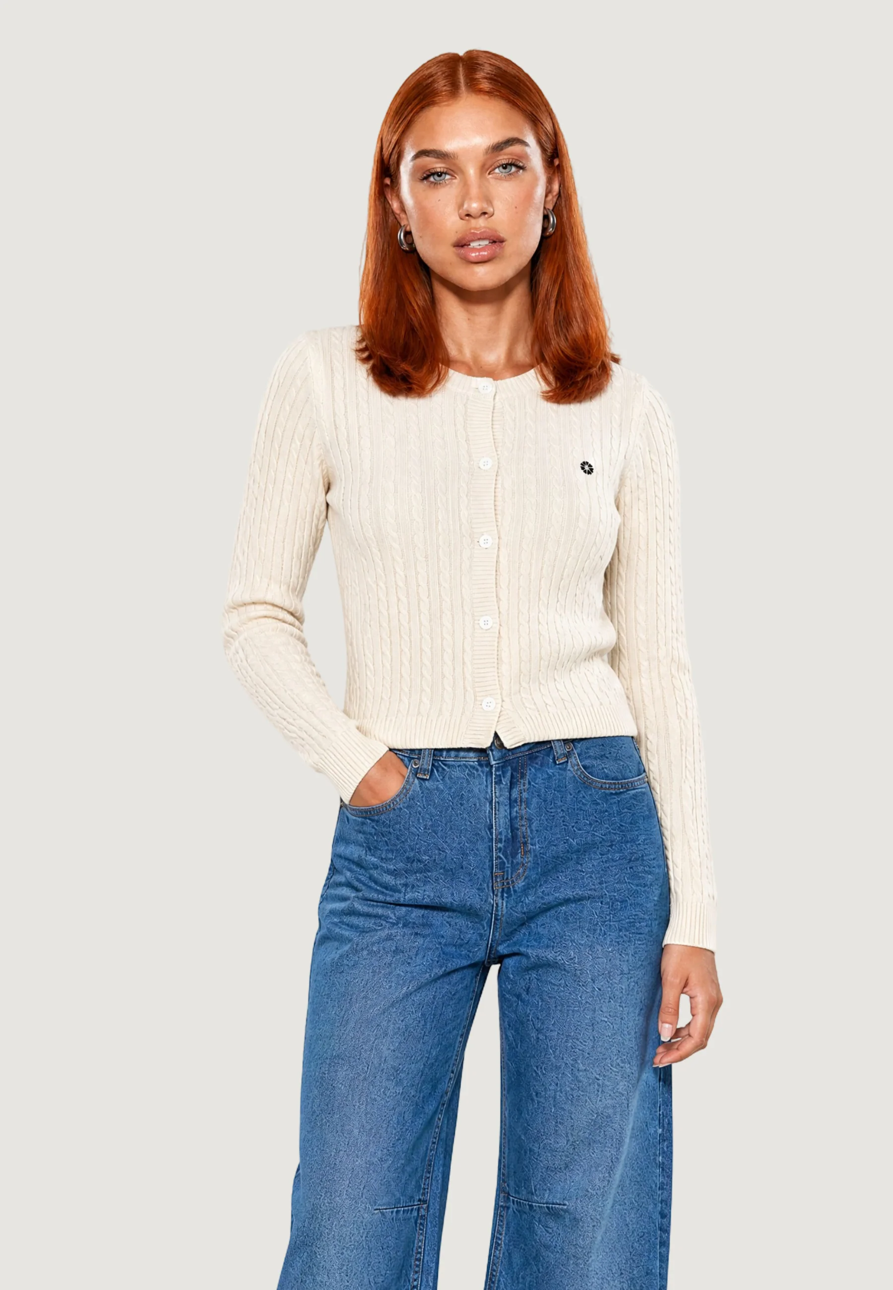 Cardigan I am Cardigan Cotone Treccia