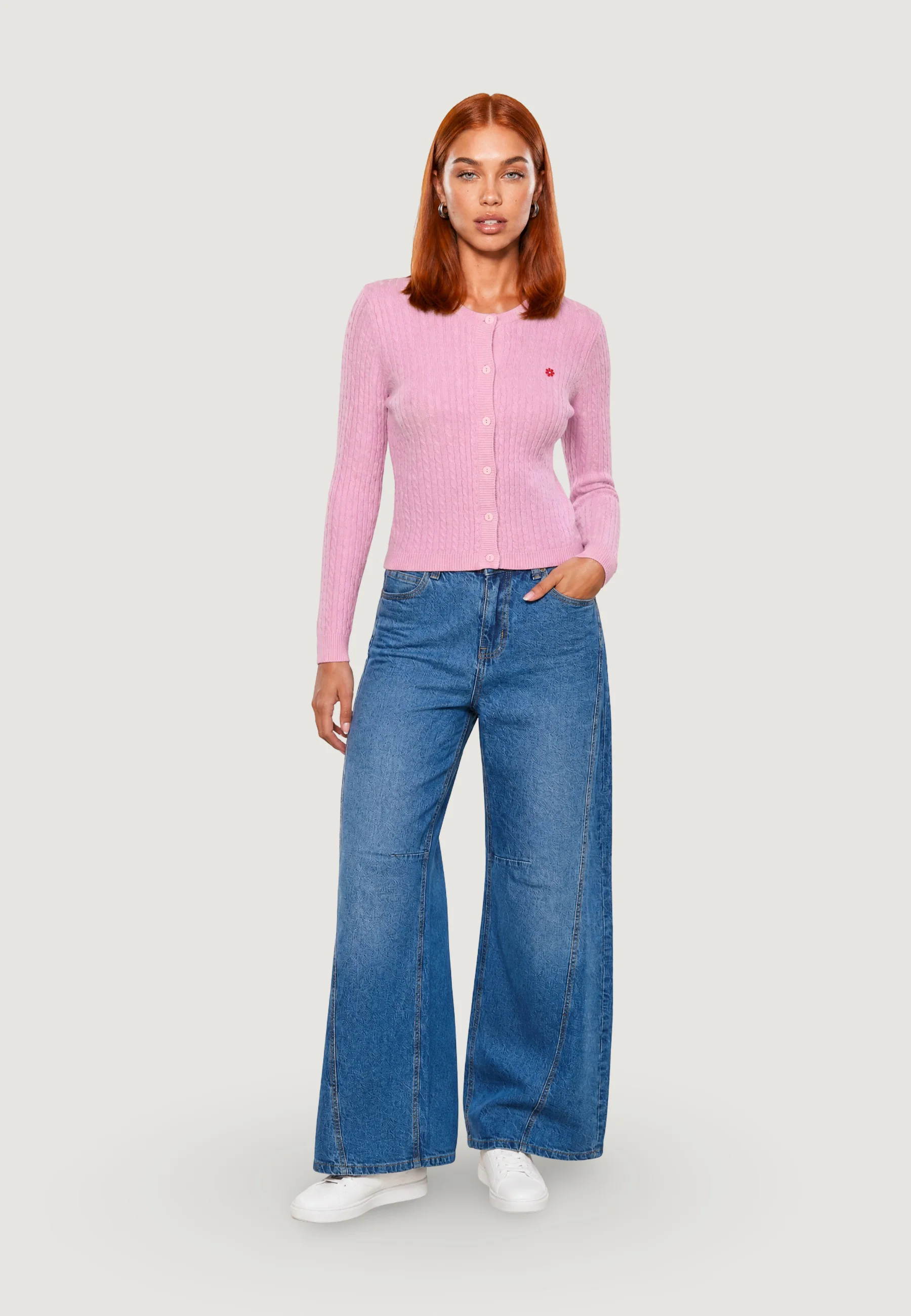 Cardigan I am Cardigan Cotone Treccia - Image 4