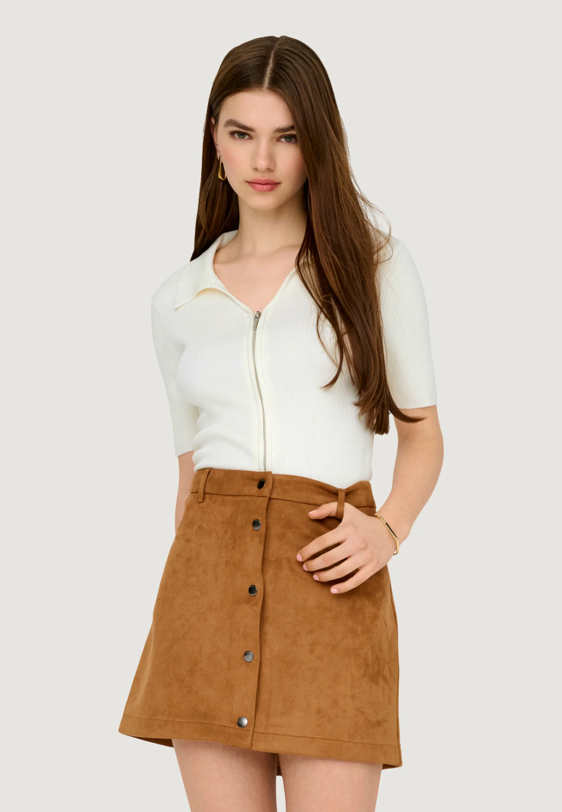 Cardigan Jacqueline de Yong Jdynanna S/S Short Zip Cardigan Knt