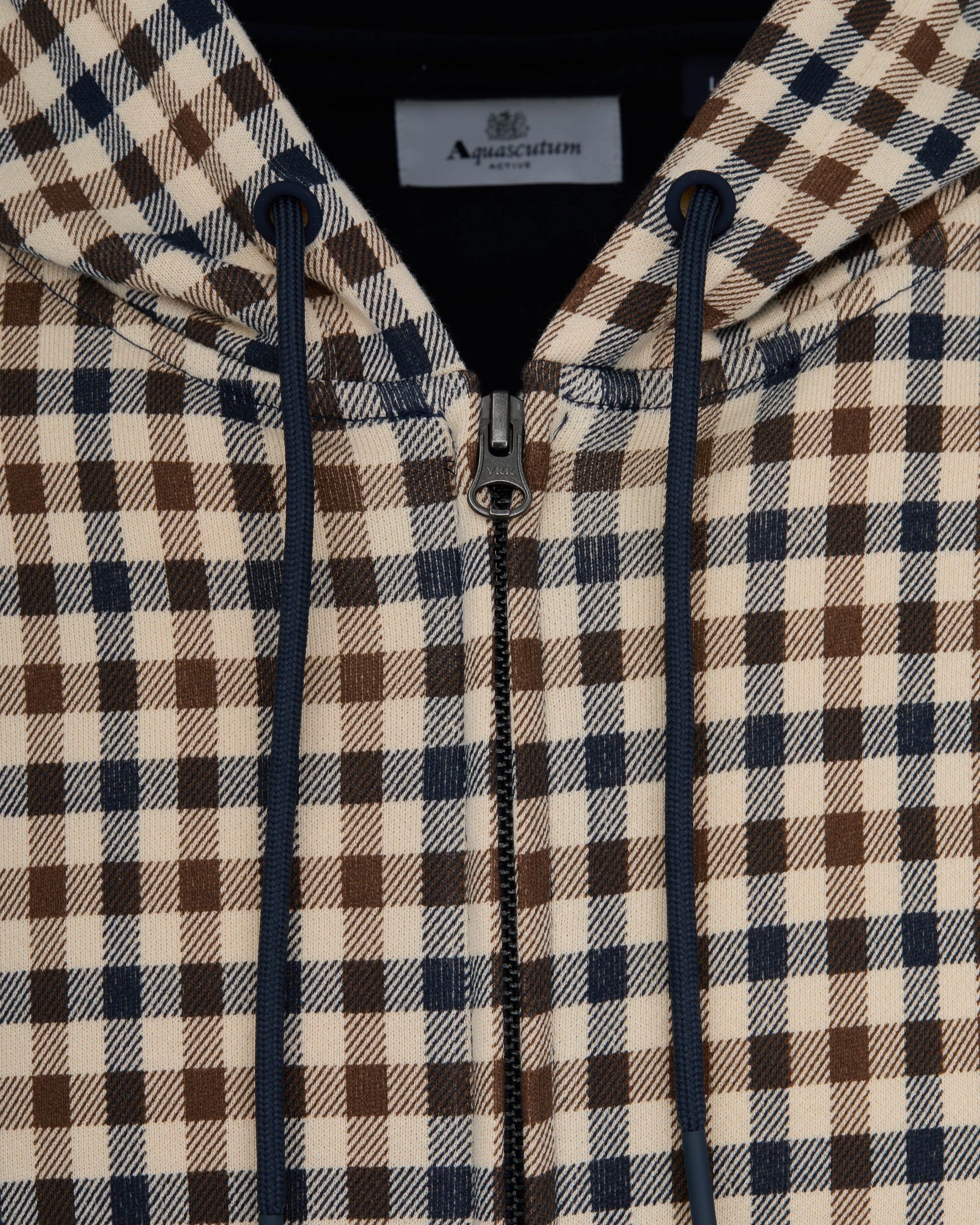 Felpa con cappuccio Aquascutum Active CLUB CHECK FZ HOODIE - Image 2