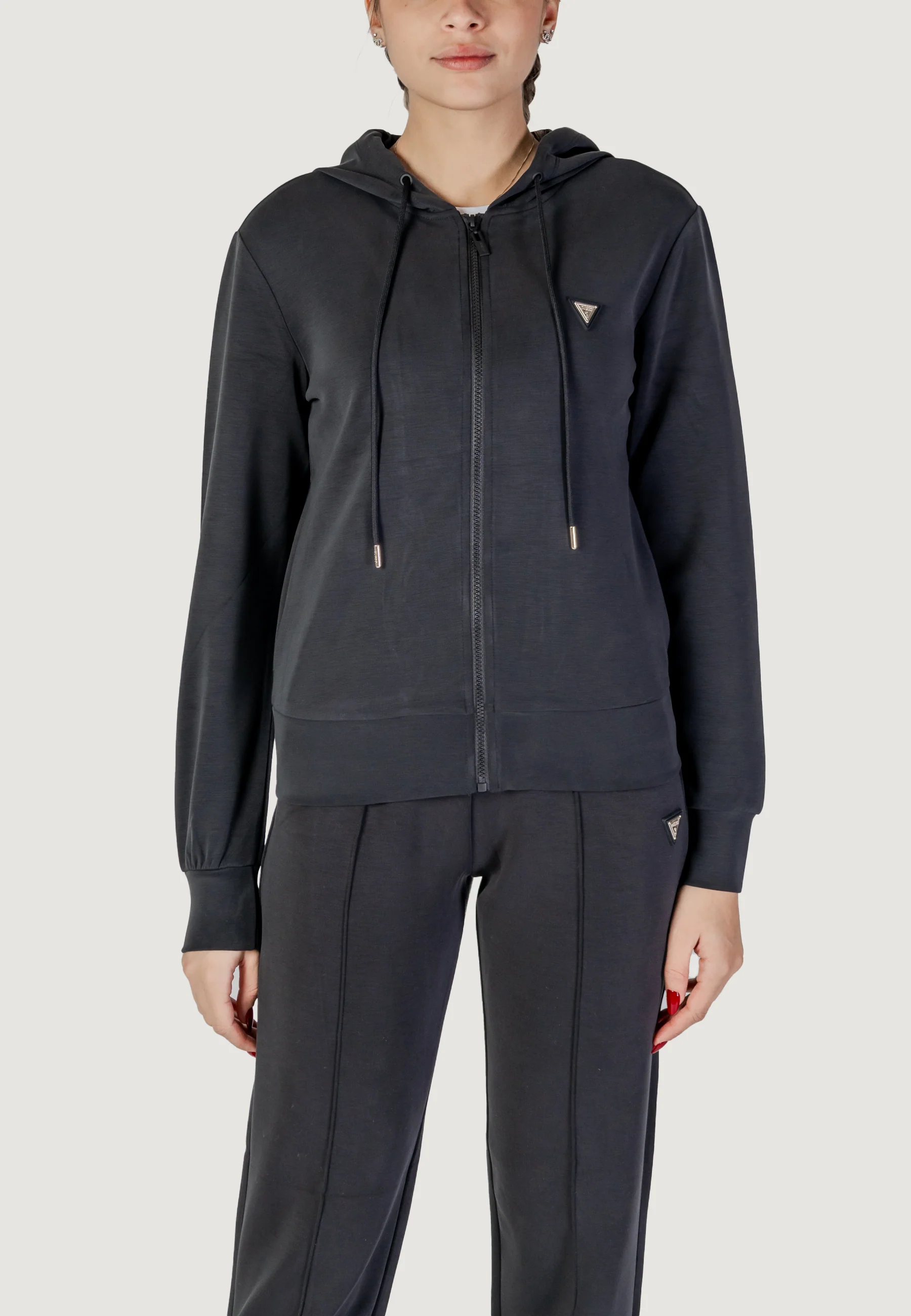 Felpa con cappuccio Guess Active OLYMPE FULL ZIP