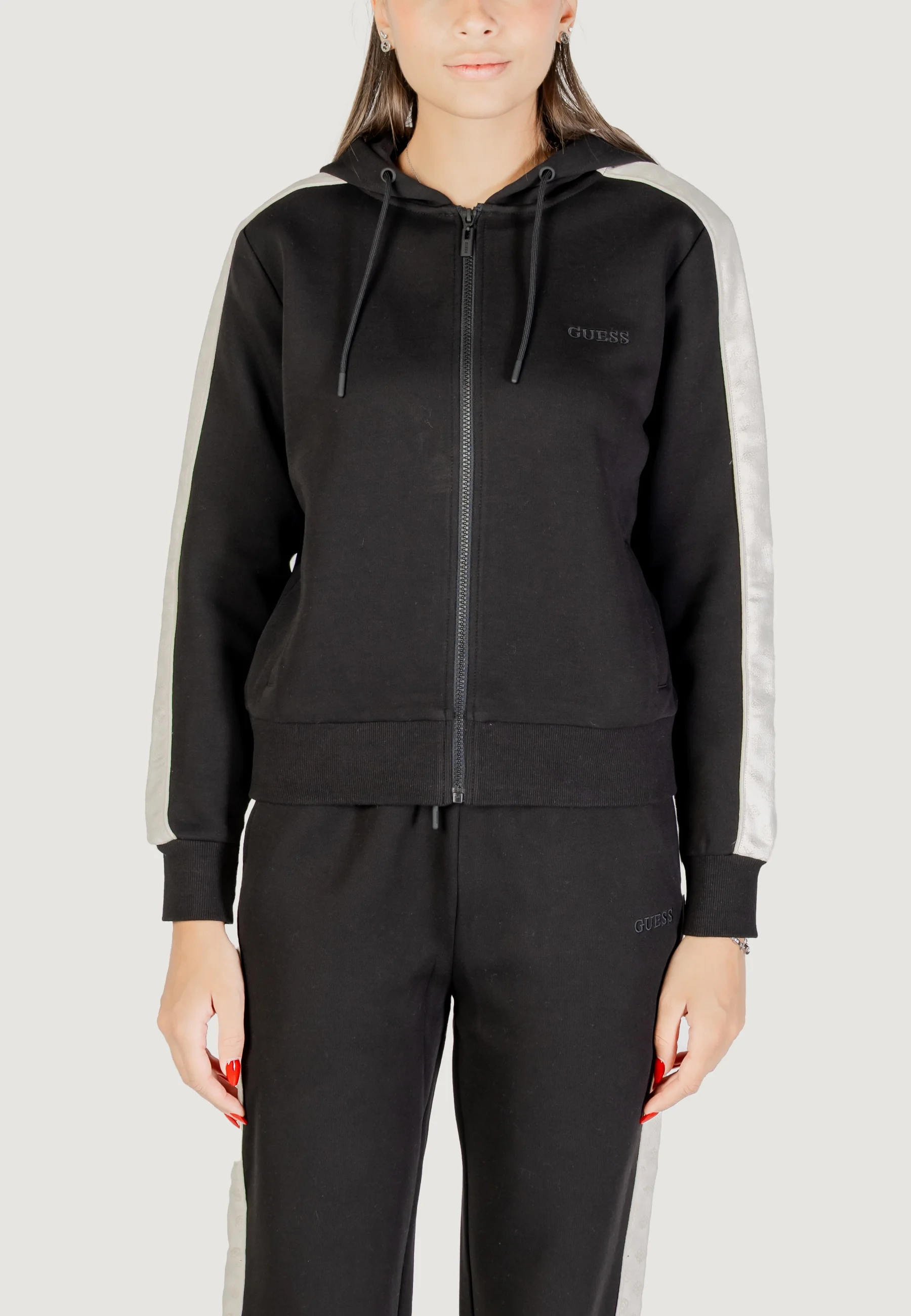 Felpa con cappuccio Guess Active MARYELLA FULL ZIP SWEATSHIRT