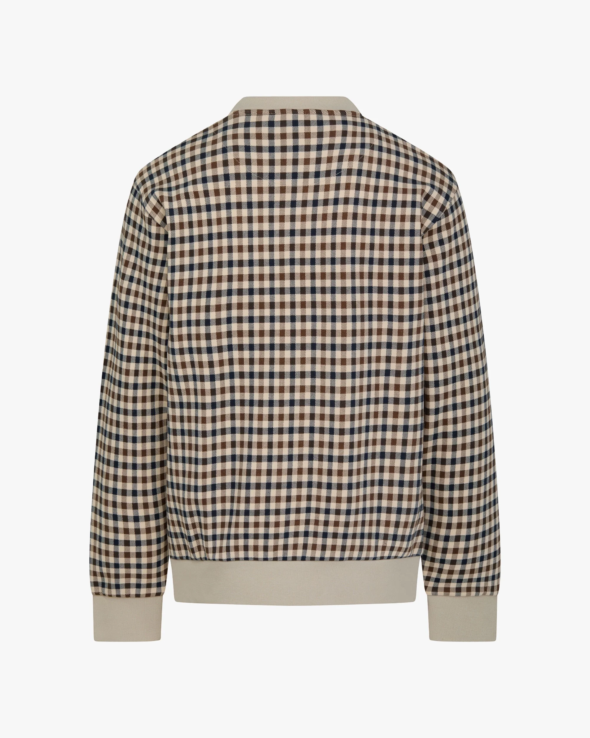 Felpa senza cappuccio Aquascutum Active CLUB CHECK CREWNECK - Image 3
